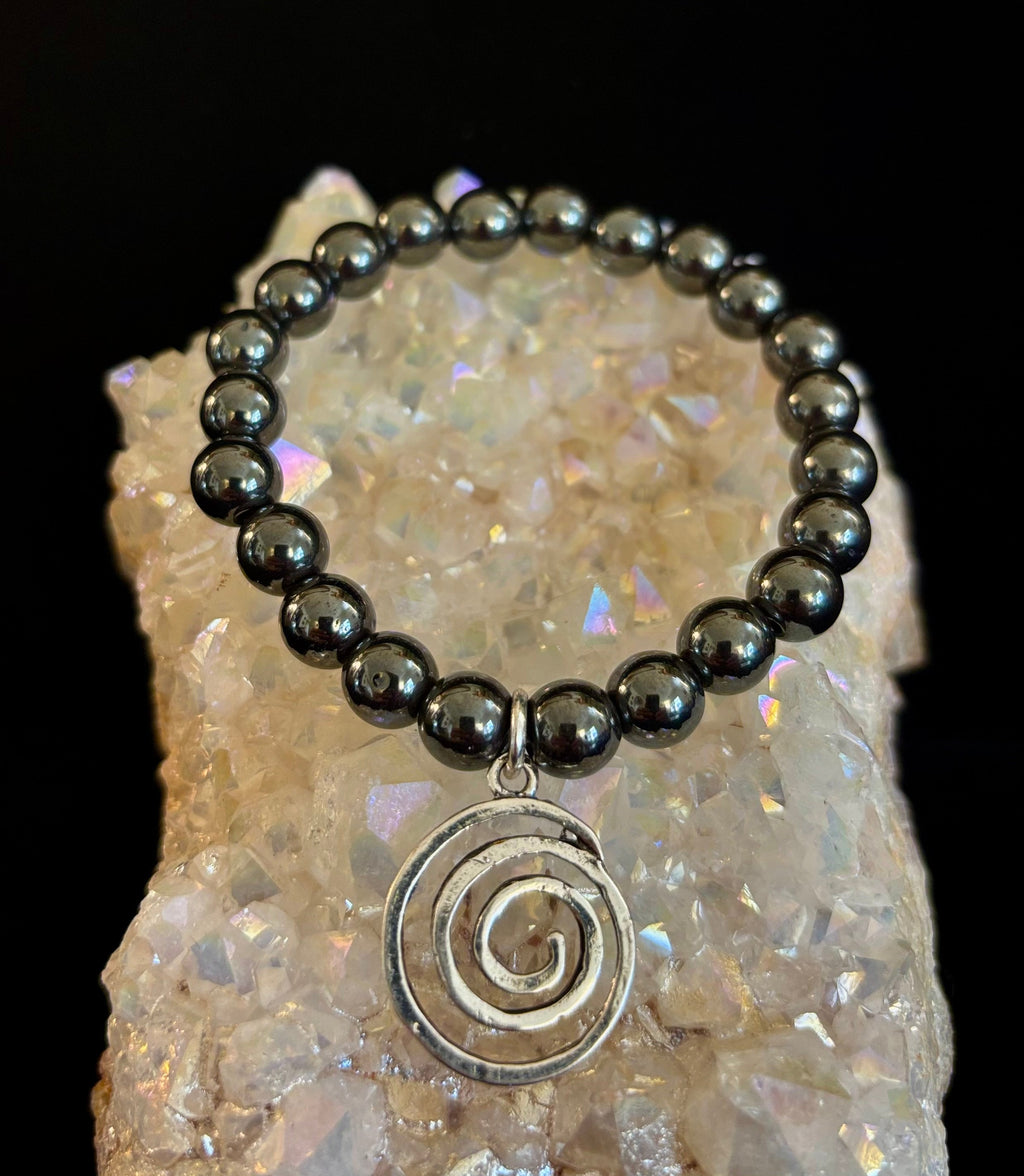 7 Wonders Natural Stone Charm Bracelet Collection | 8mm Healing Gemstone Beads with Silver Charms (Small–Medium Wrists) | | Wiccan Center