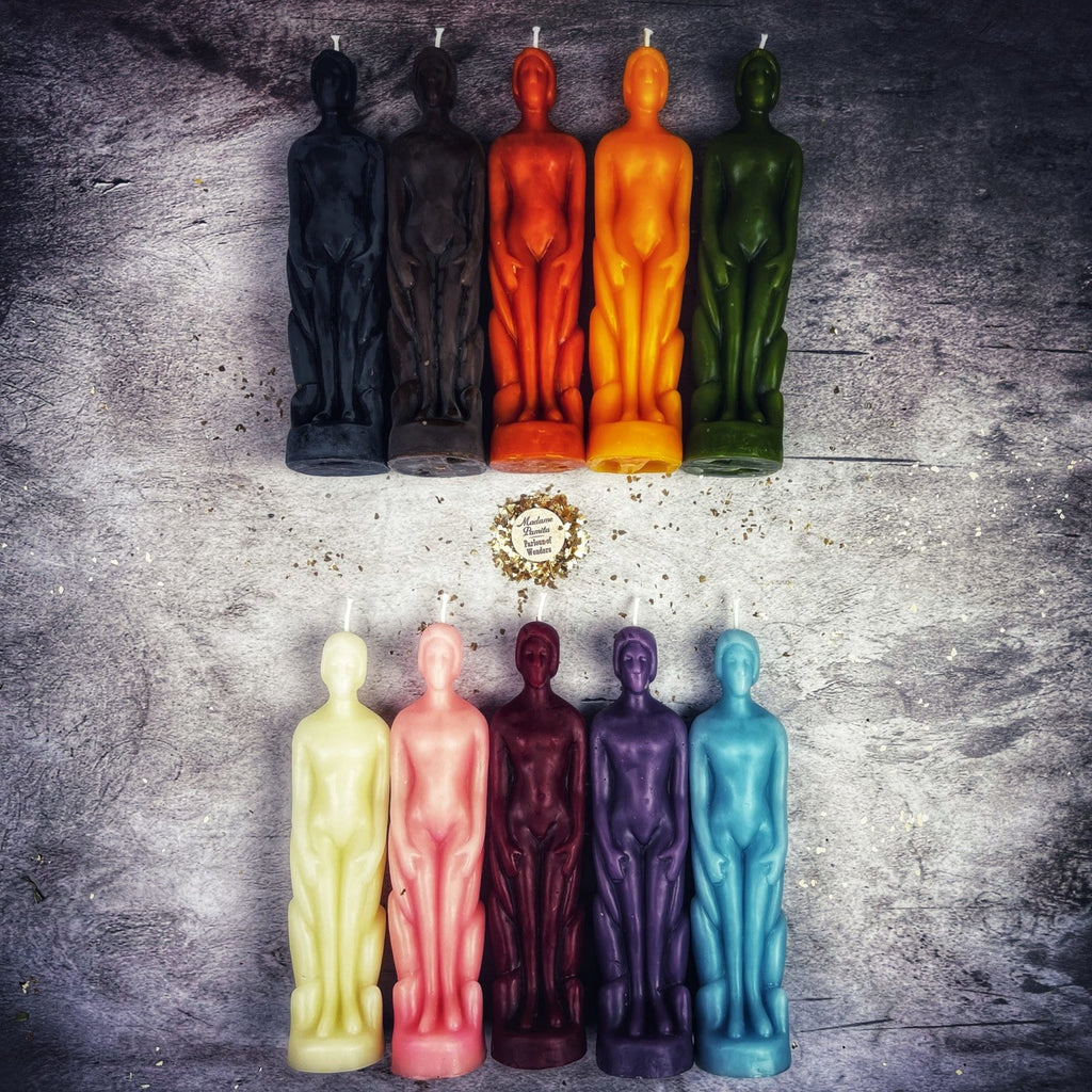 Beeswax Human Figural Spell Candle - Personal Empowerment & Intention Magic | Beeswax Candle | Wiccan Center