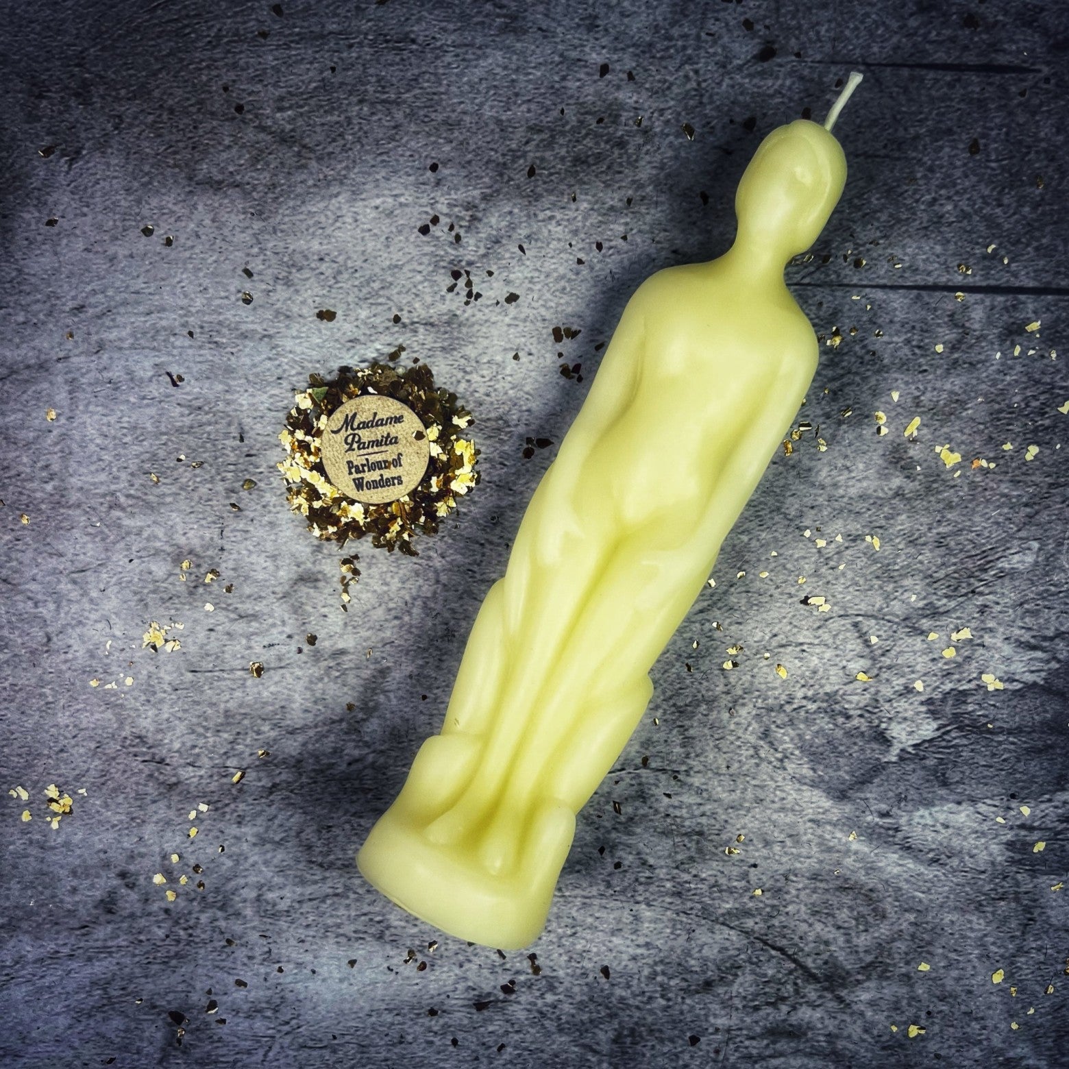 Beeswax Human Figural Spell Candle - Personal Empowerment & Intention Magic | Beeswax Candle | Wiccan Center