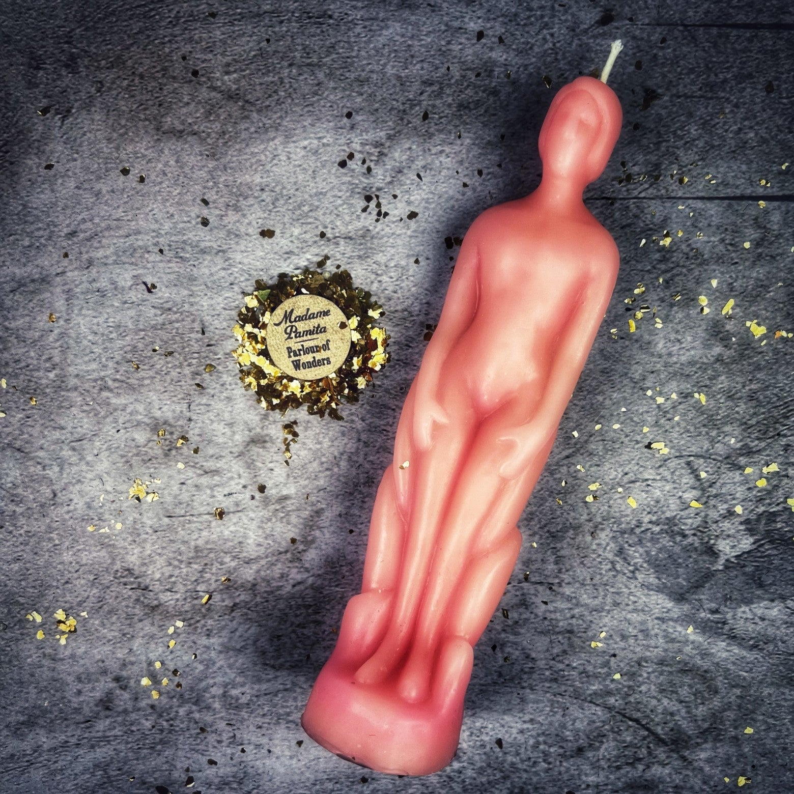 Beeswax Human Figural Spell Candle - Personal Empowerment & Intention Magic | Beeswax Candle | Wiccan Center