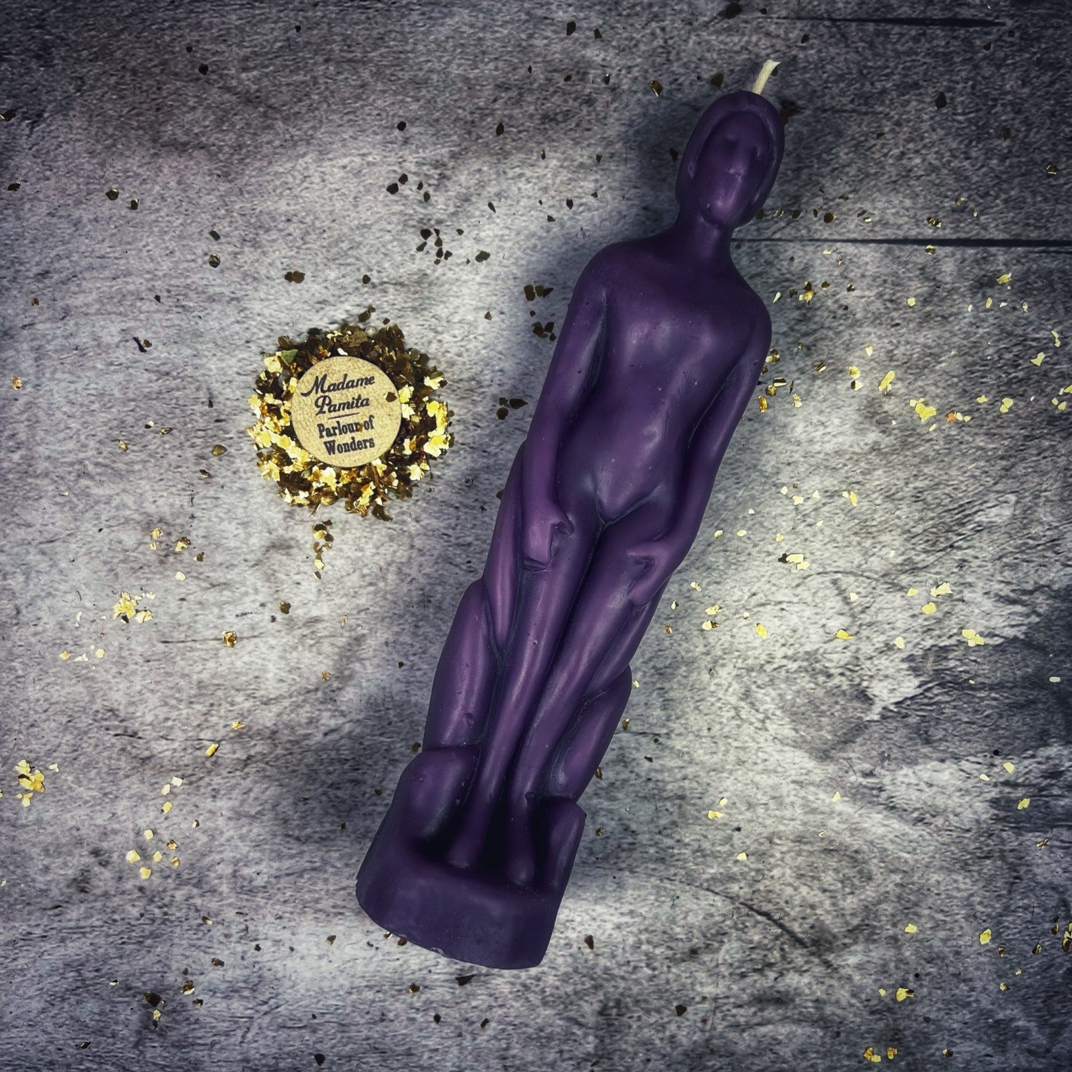 Beeswax Human Figural Spell Candle - Personal Empowerment & Intention Magic | Beeswax Candle | Wiccan Center