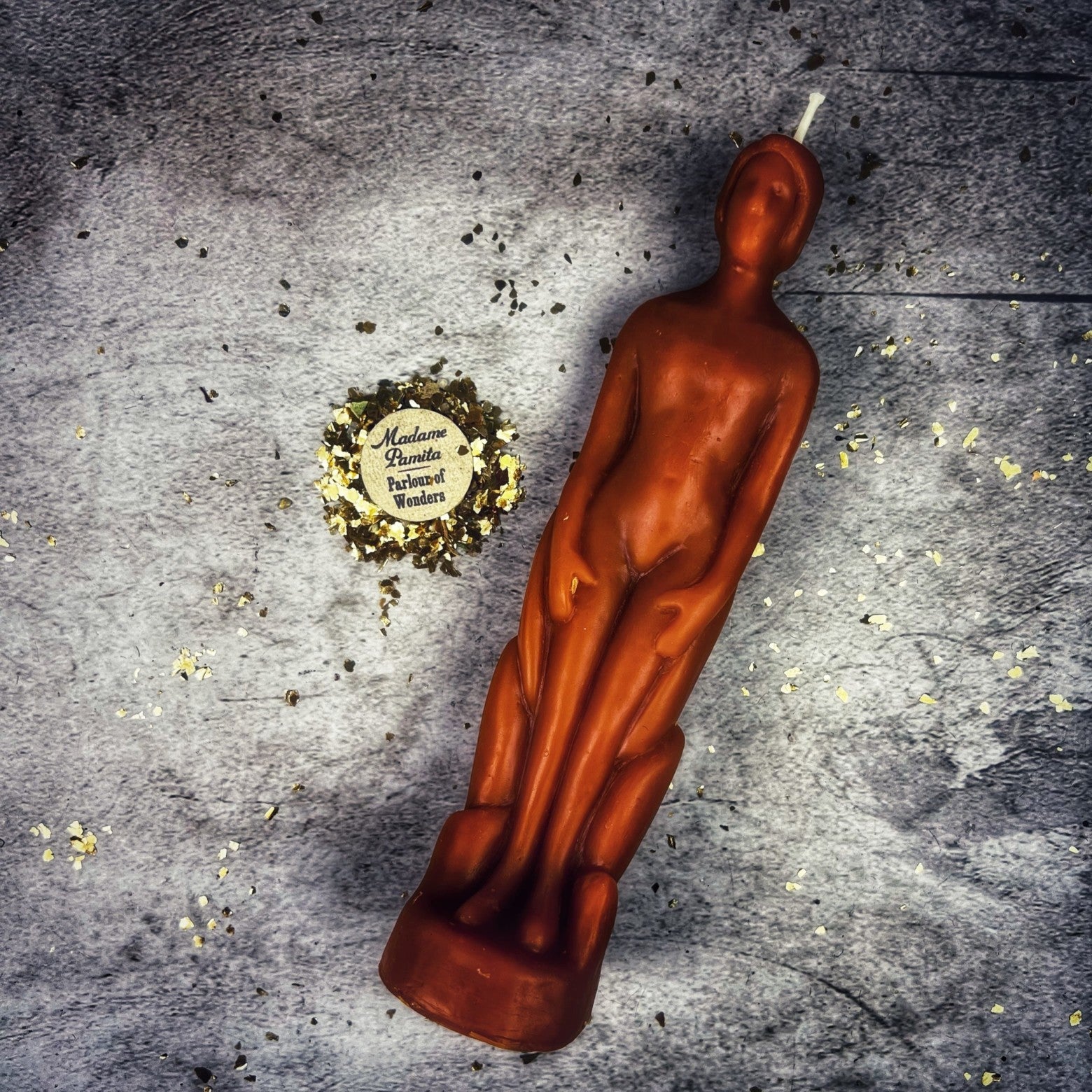 Beeswax Human Figural Spell Candle - Personal Empowerment & Intention Magic | Beeswax Candle | Wiccan Center