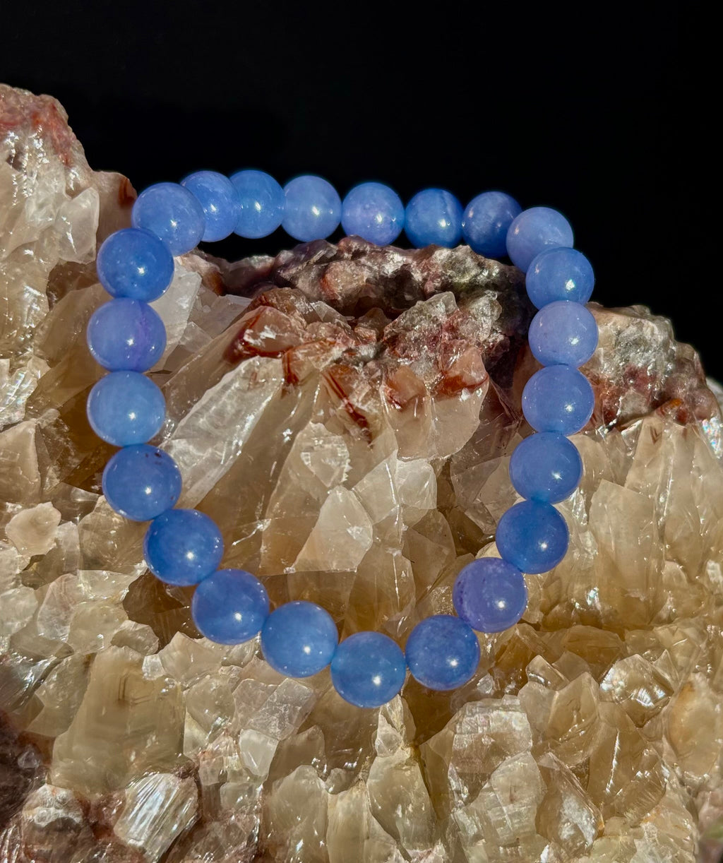Celestine Serenity Bracelet | Handcrafted Energy Beads for Peace & Spiritual Connection | | Wiccan Center