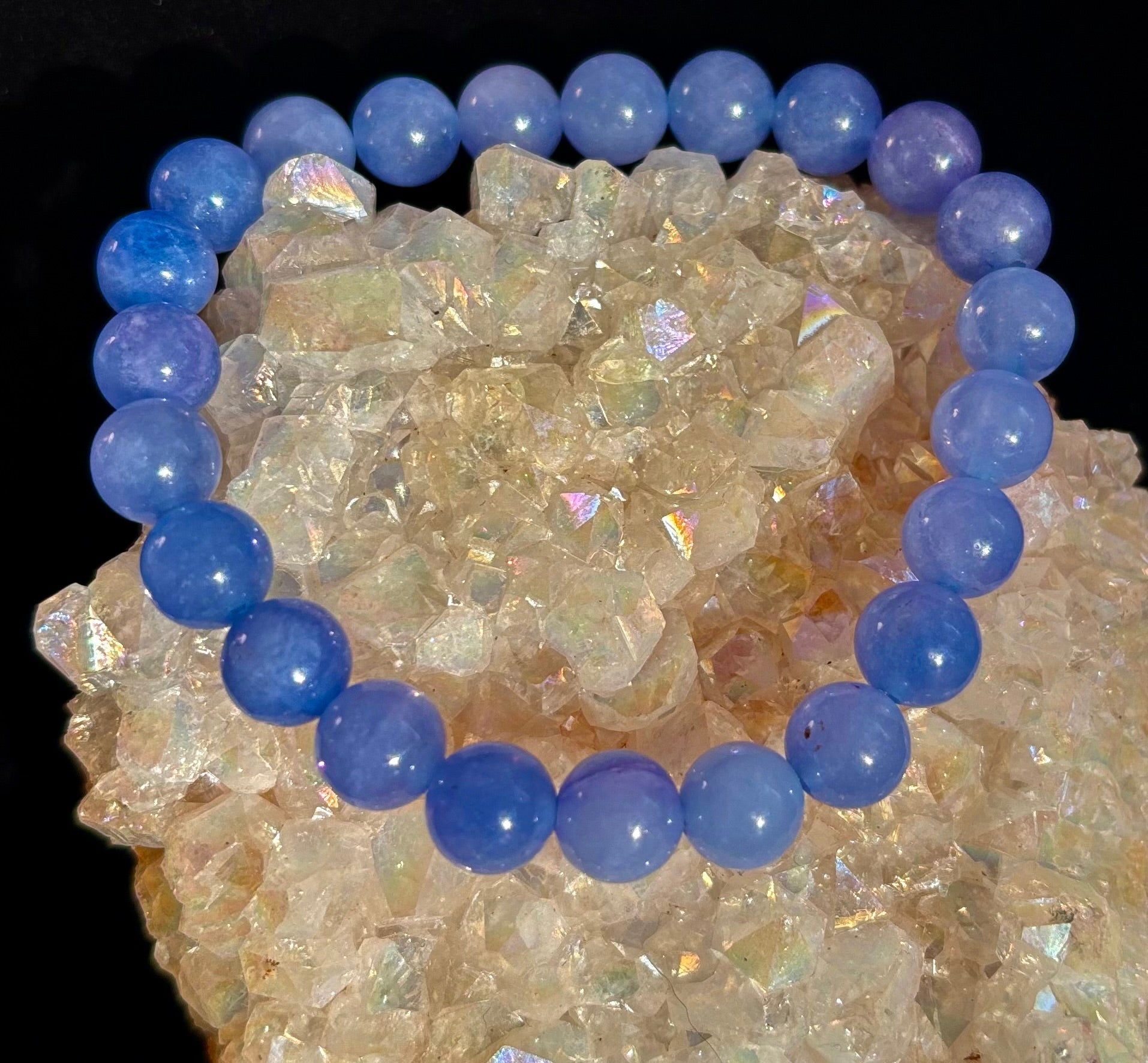 Celestine Serenity Bracelet | Handcrafted Energy Beads for Peace & Spiritual Connection | | Wiccan Center