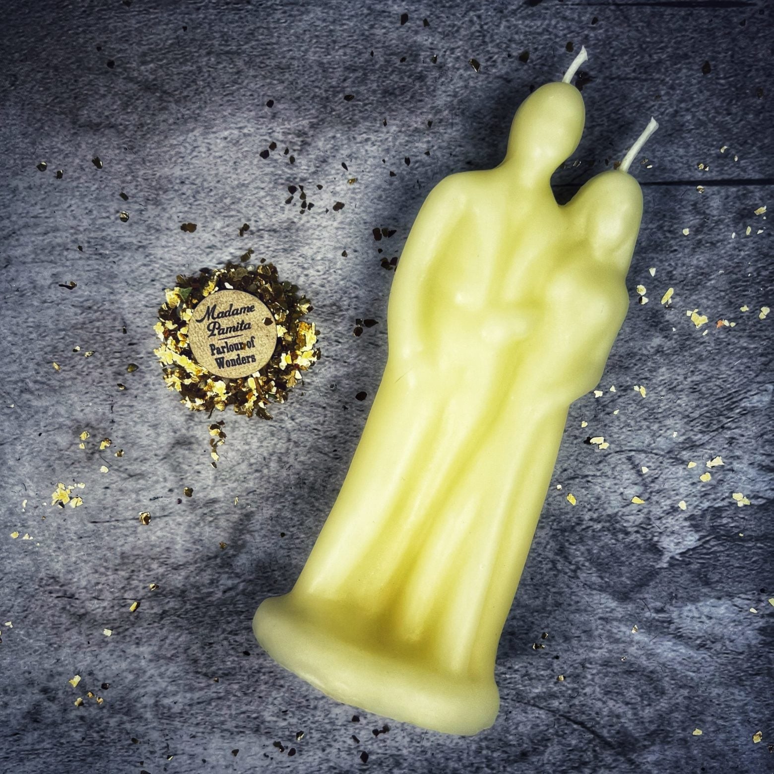 Beeswax Happy Marriage Spell Candle - Commitment & Union Magic | Beeswax Candle | Wiccan Center