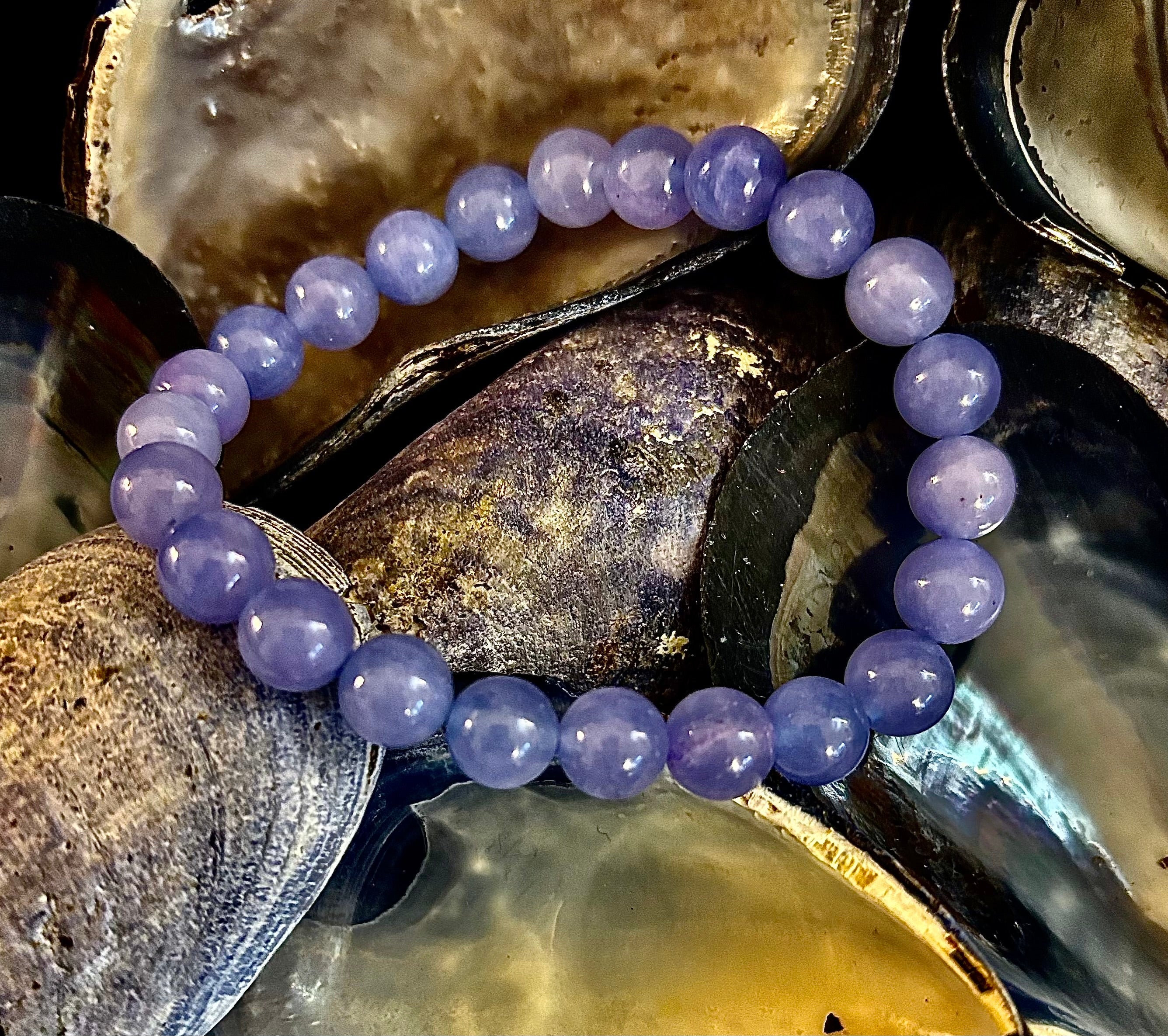 Celestine Serenity Bracelet | Handcrafted Energy Beads for Peace & Spiritual Connection | | Wiccan Center