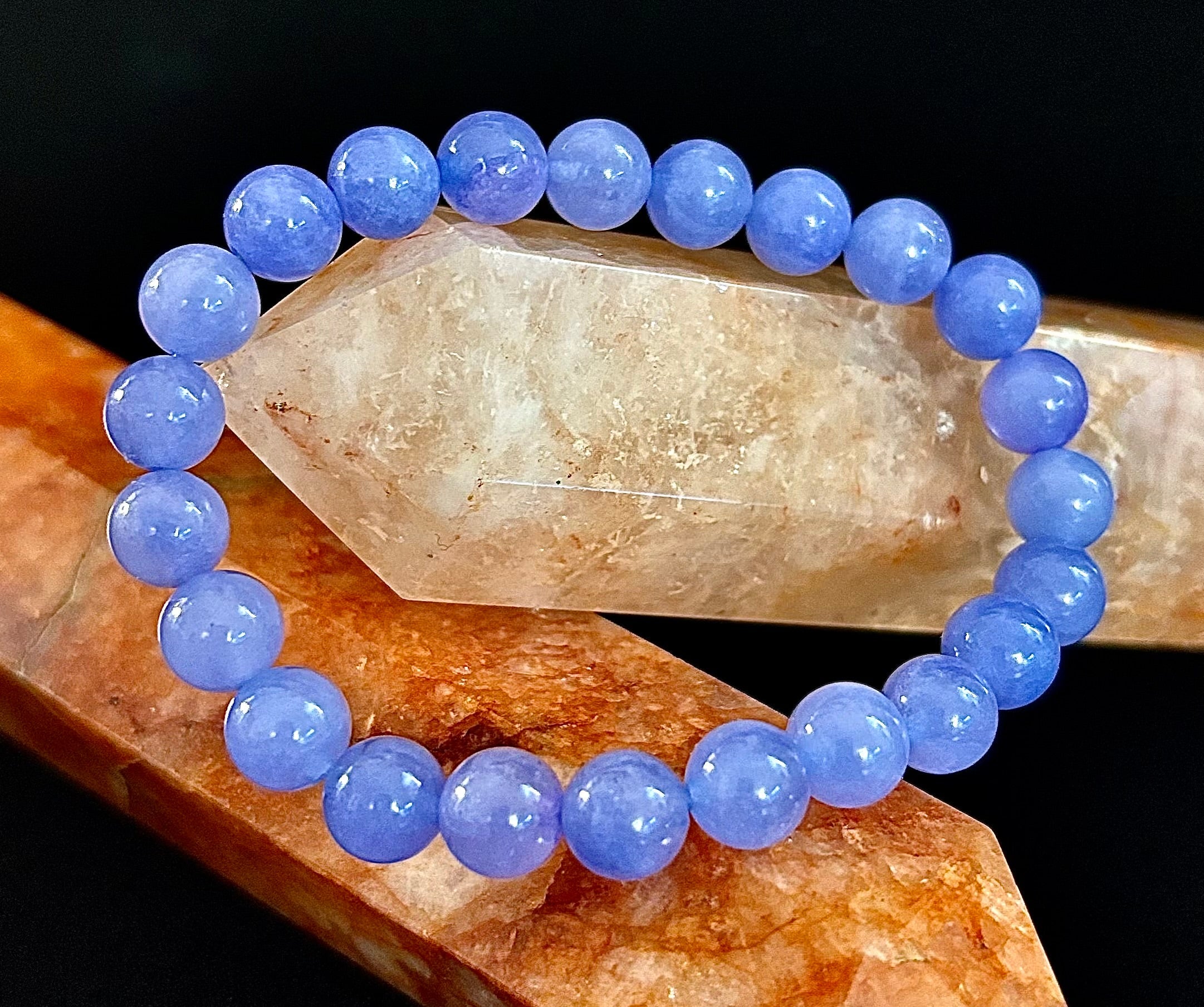 Celestine Serenity Bracelet | Handcrafted Energy Beads for Peace & Spiritual Connection | | Wiccan Center