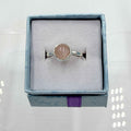 Sterling Silver Round Rose Quartz - Size 6 - Loving, Soothing & Heart Opening | Rings | Wiccan Center