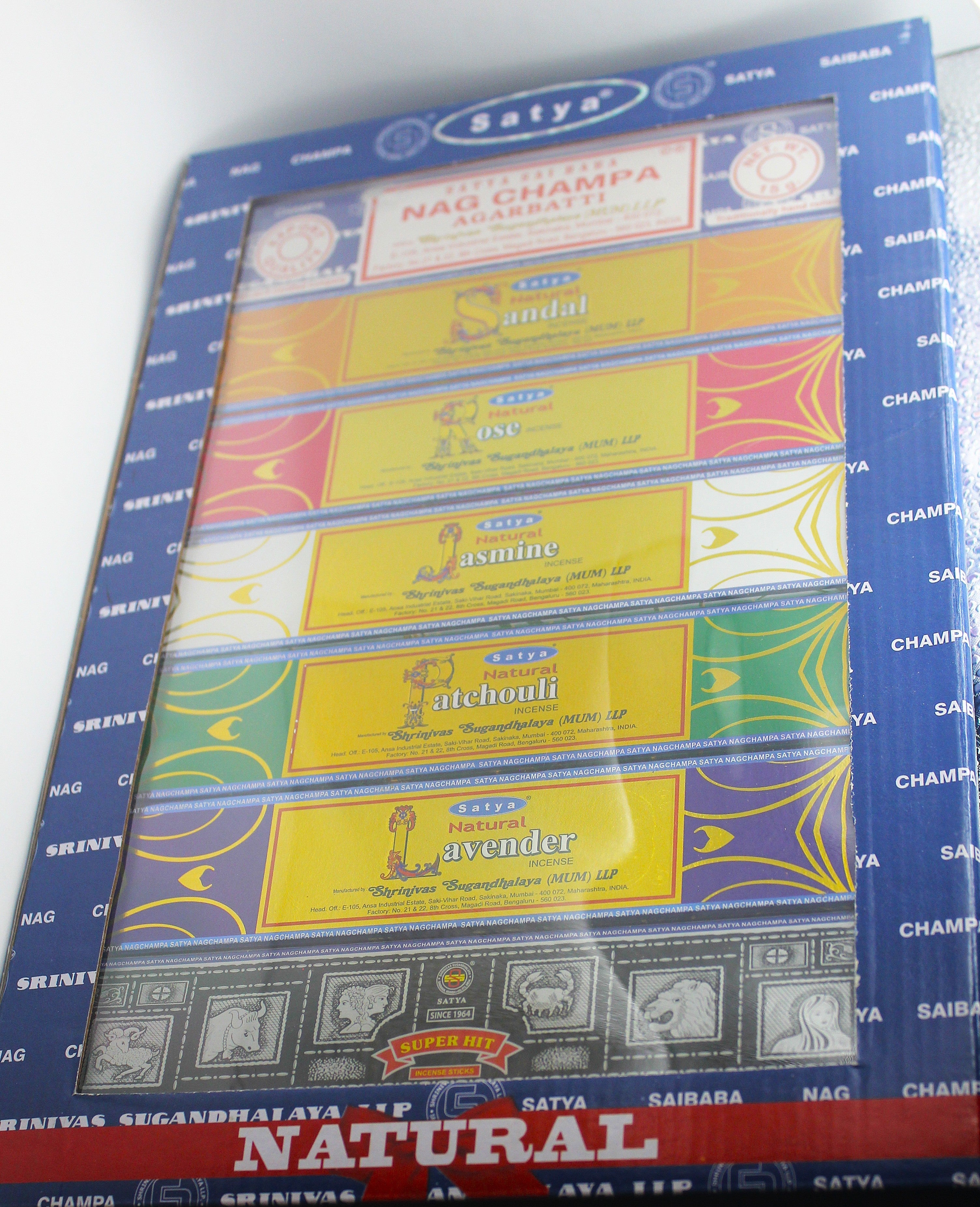 Satya Natural Incense Assortment 7 Pack | | Wiccan Center