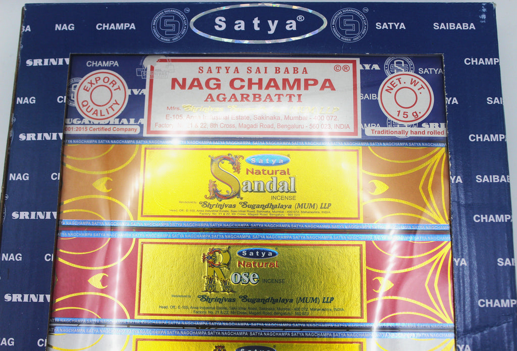 Satya Natural Incense Assortment 7 Pack | | Wiccan Center