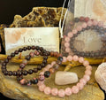 Intentions Bracelet Set – Love (Rose Quartz, Rhodonite & Garnet) | | Wiccan Center