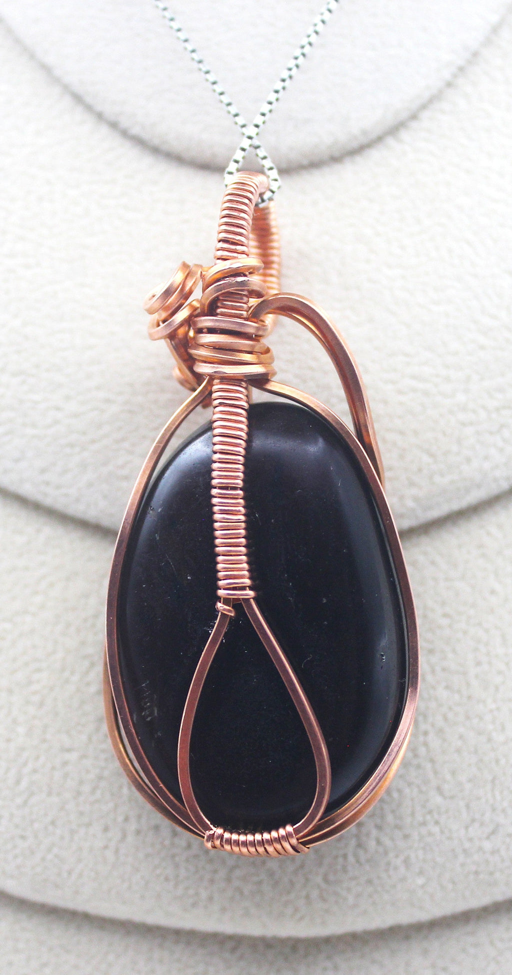 Raw Copper Polished Amber Pendant Necklace | | Wiccan Center