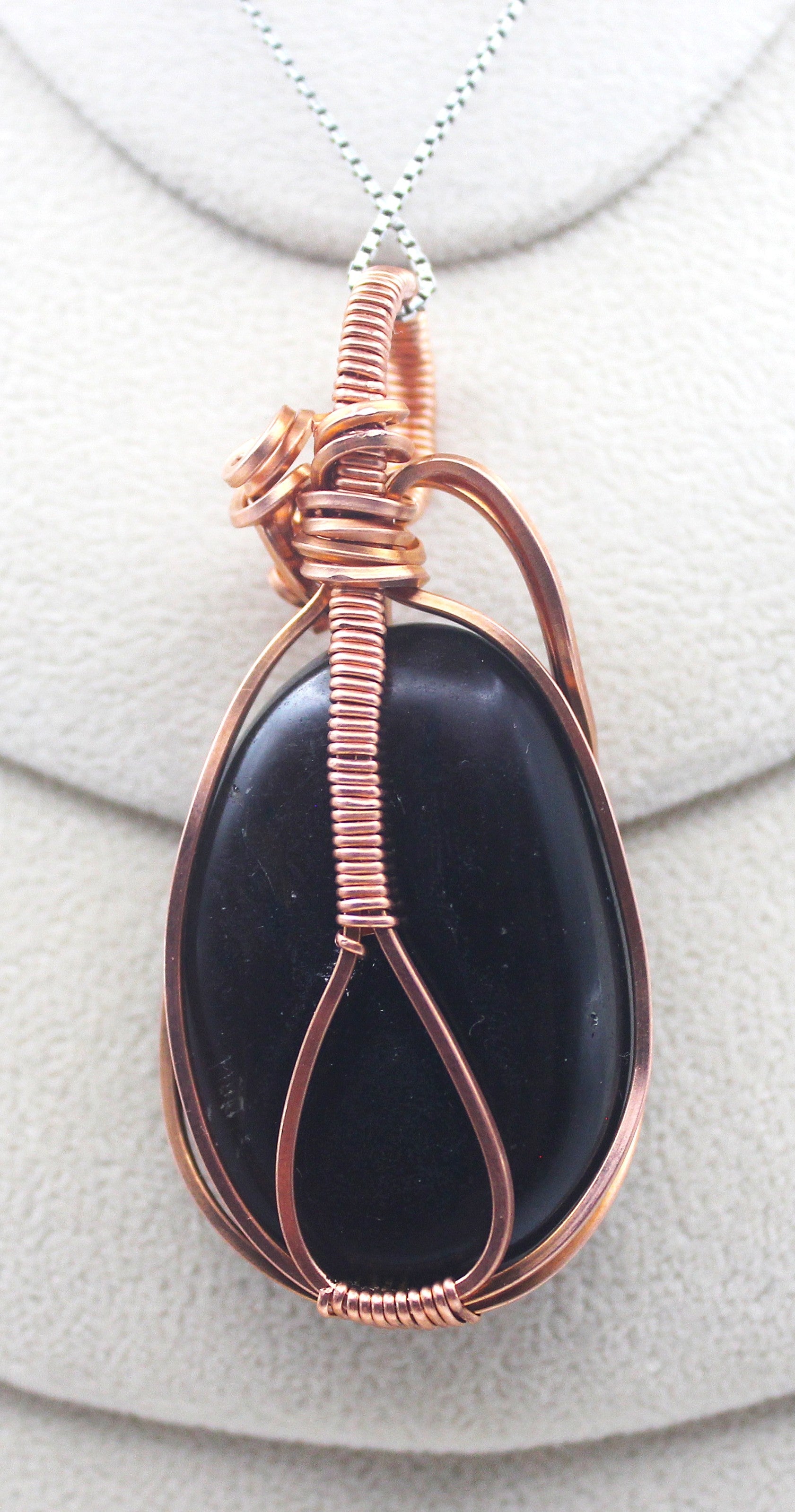 Raw Copper Polished Amber Pendant Necklace | | Wiccan Center