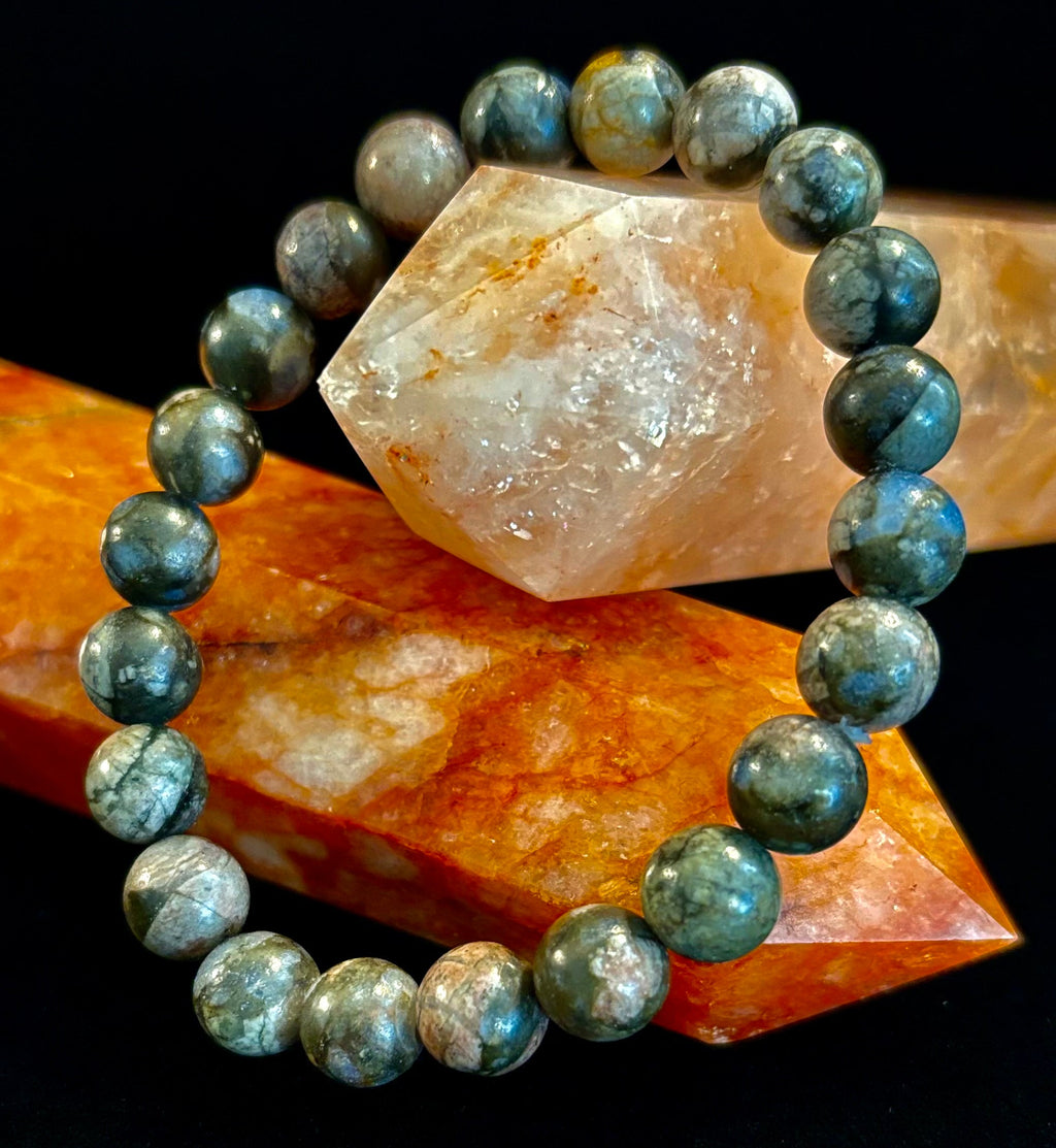 Que Sera Sera Natural Stone Bracelet | 8mm Beads for Small to Medium Wrists | | Wiccan Center