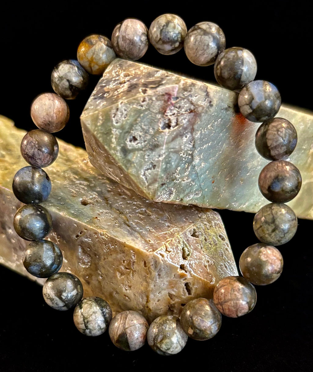Que Sera Sera Natural Stone Bracelet | 8mm Beads for Small to Medium Wrists | | Wiccan Center