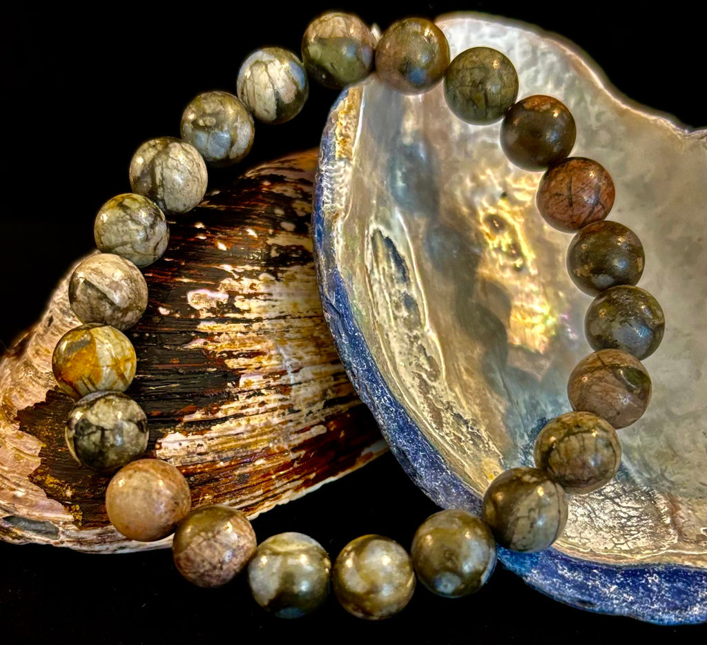 Que Sera Sera Natural Stone Bracelet | 8mm Beads for Small to Medium Wrists | | Wiccan Center