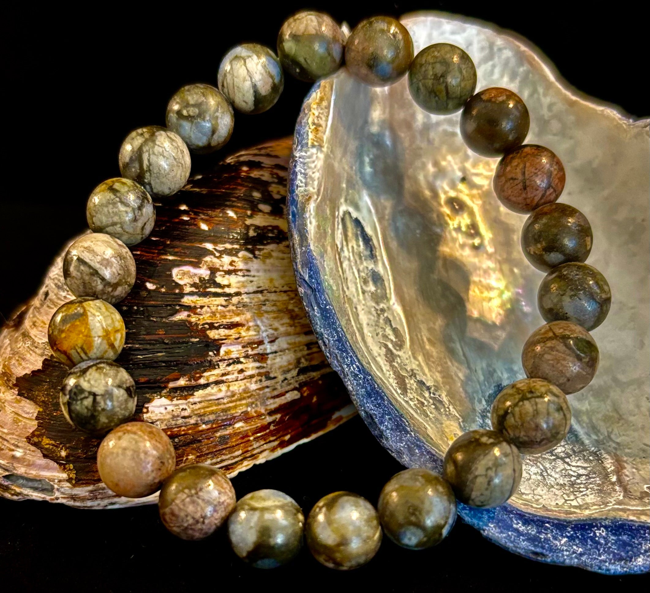 Que Sera Sera Natural Stone Bracelet | 8mm Beads for Small to Medium Wrists | | Wiccan Center