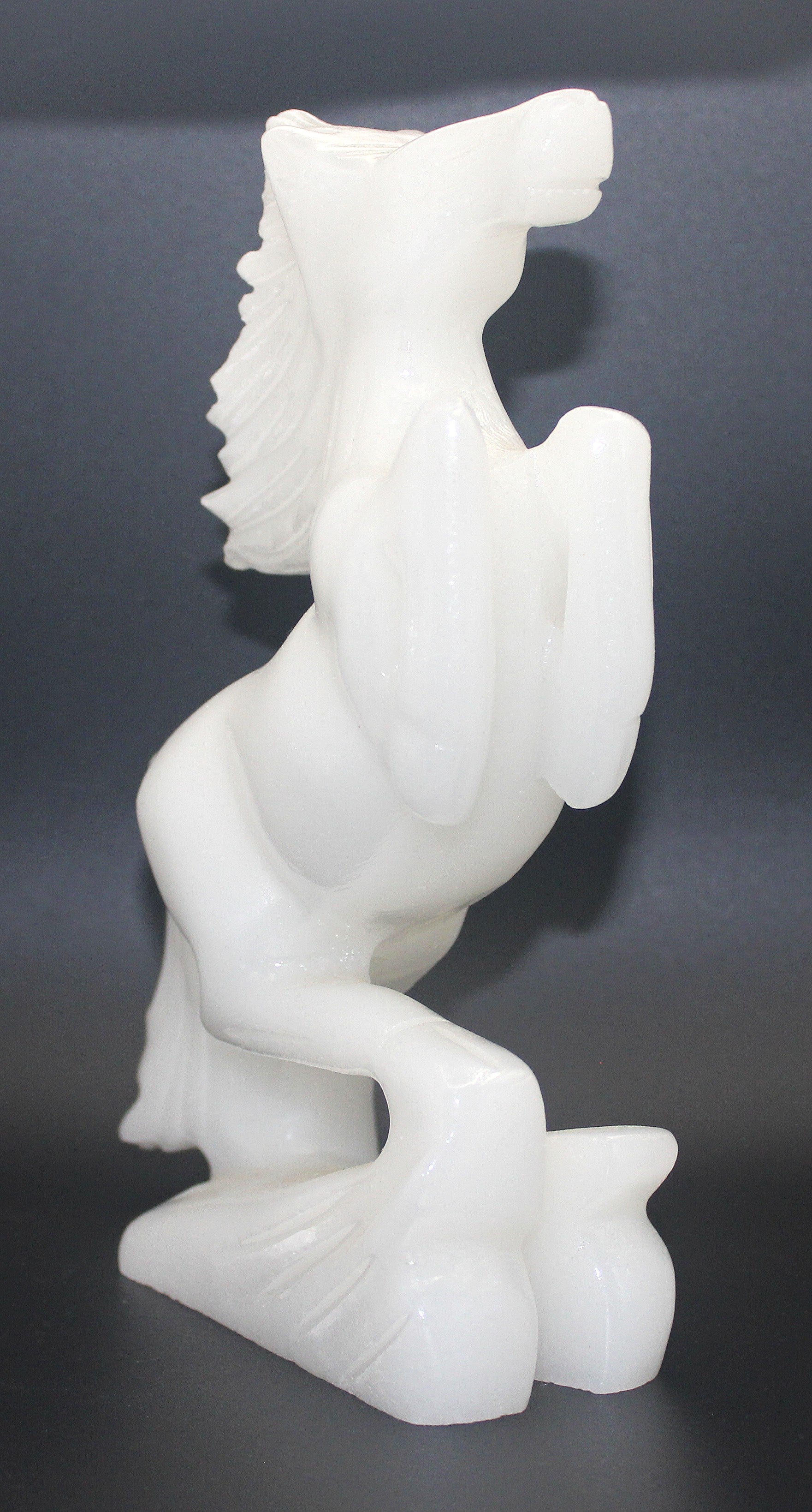 White Calcite Horse Carving – Clarity, Calm & Quiet Strength | | Wiccan Center