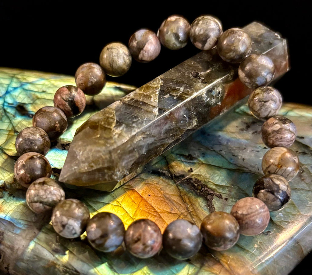Que Sera Sera Natural Stone Bracelet | 8mm Beads for Small to Medium Wrists | | Wiccan Center