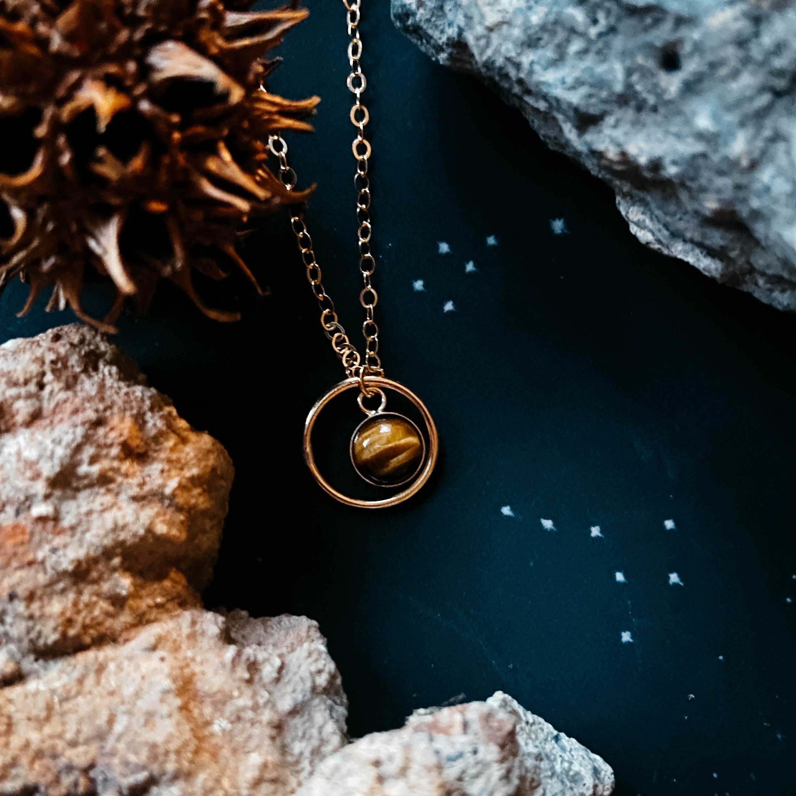 Rings of Saturn Mini Necklace | Necklace | Wiccan Center
