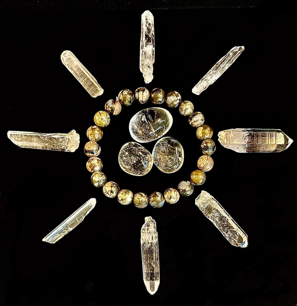 Que Sera Sera Natural Stone Bracelet | 8mm Beads for Small to Medium Wrists | | Wiccan Center