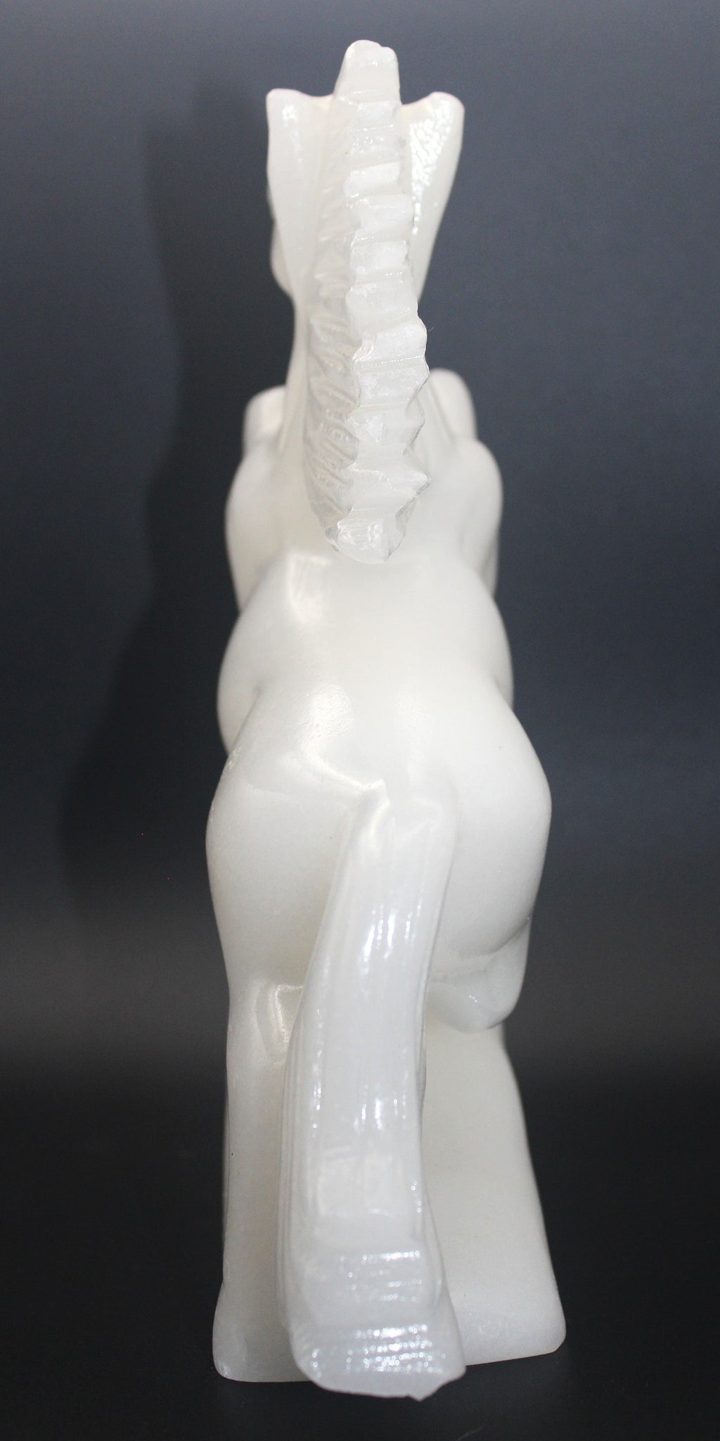 White Calcite Horse Carving – Clarity, Calm & Quiet Strength | | Wiccan Center