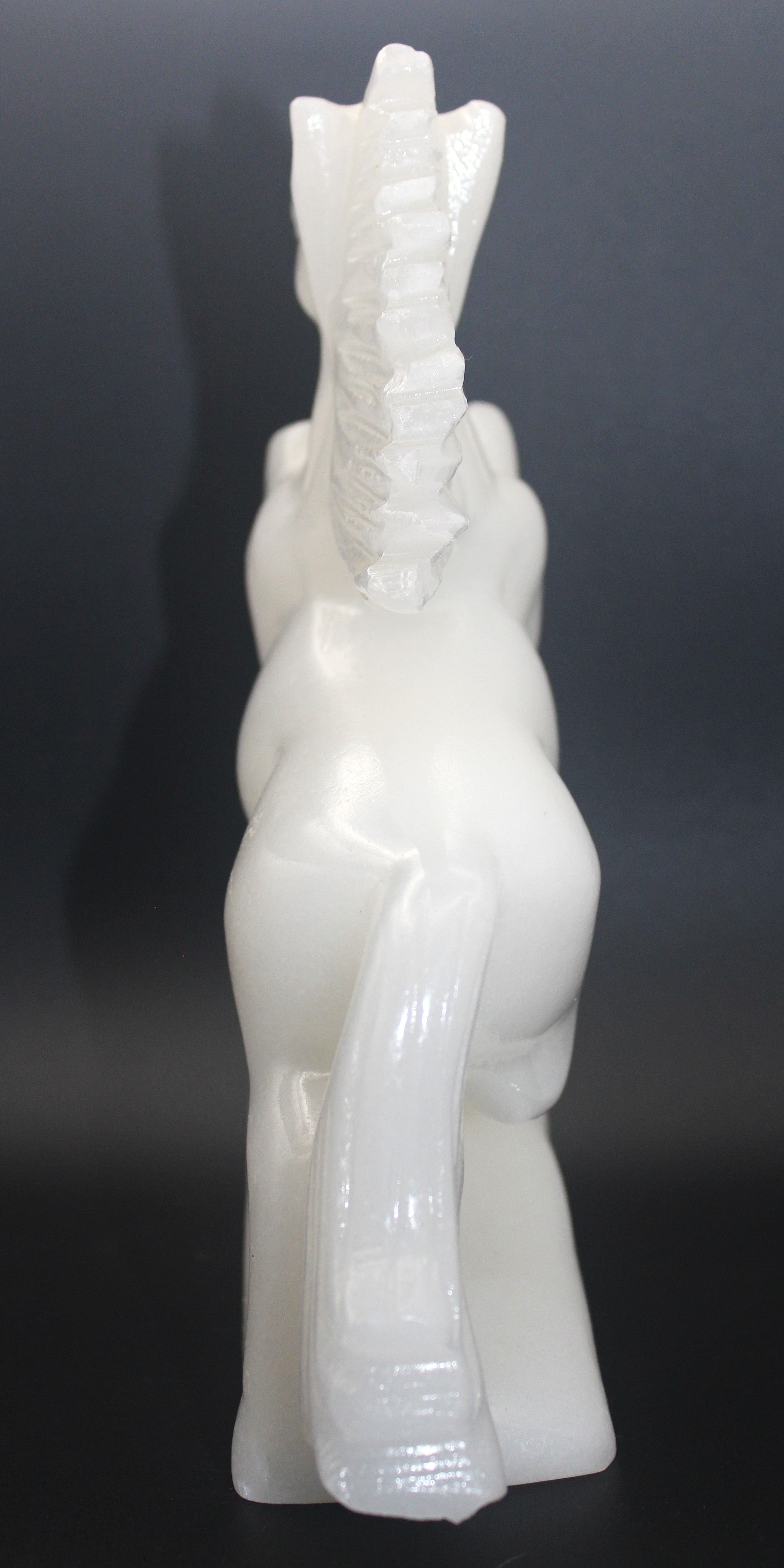 White Calcite Horse Carving – Clarity, Calm & Quiet Strength | | Wiccan Center