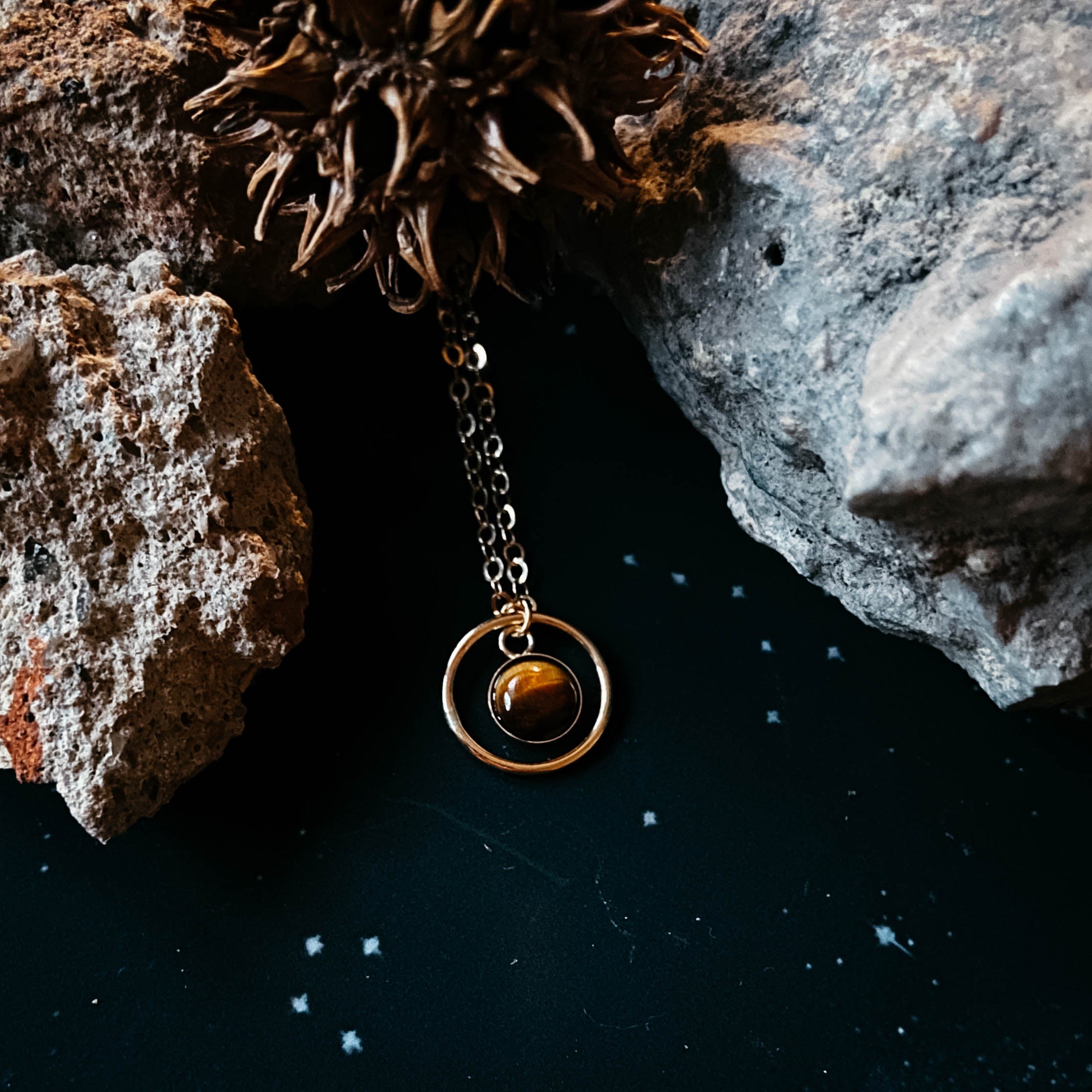 Rings of Saturn Mini Necklace | Necklace | Wiccan Center