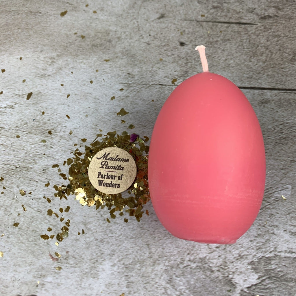 Beeswax Egg Talisman Spell Candle - New Beginnings & Fertility Magic | Beeswax Candle | Wiccan Center