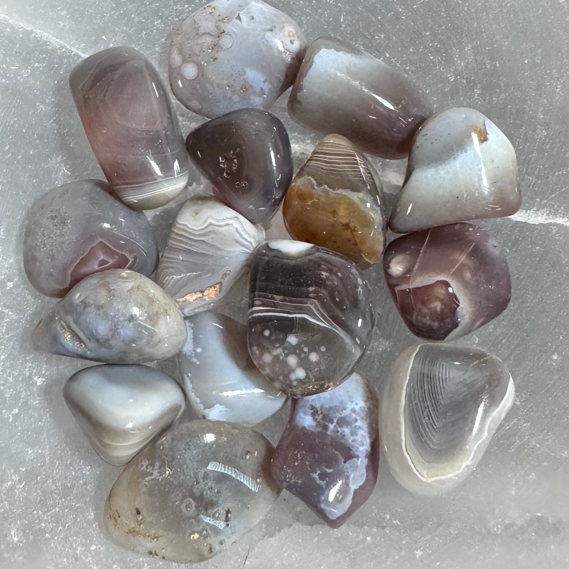 Banded (Botswana) Agate Tumble | | Wiccan Center