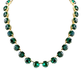 Daphne Emerald Green Crystal Riviera Necklace