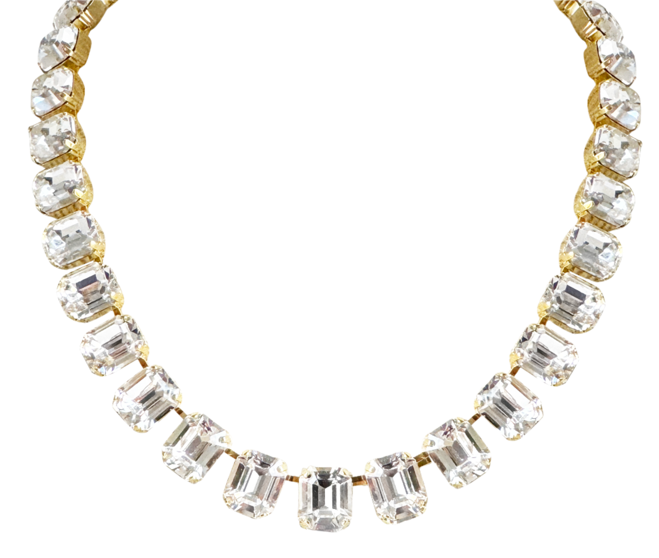 Cara Crystal Emerald Cut Necklace