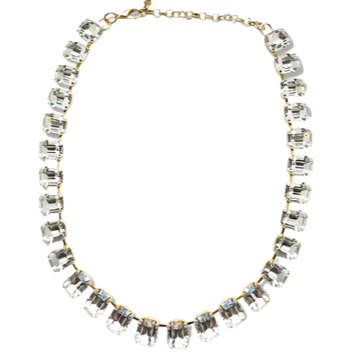 Cara Crystal Emerald Cut Necklace