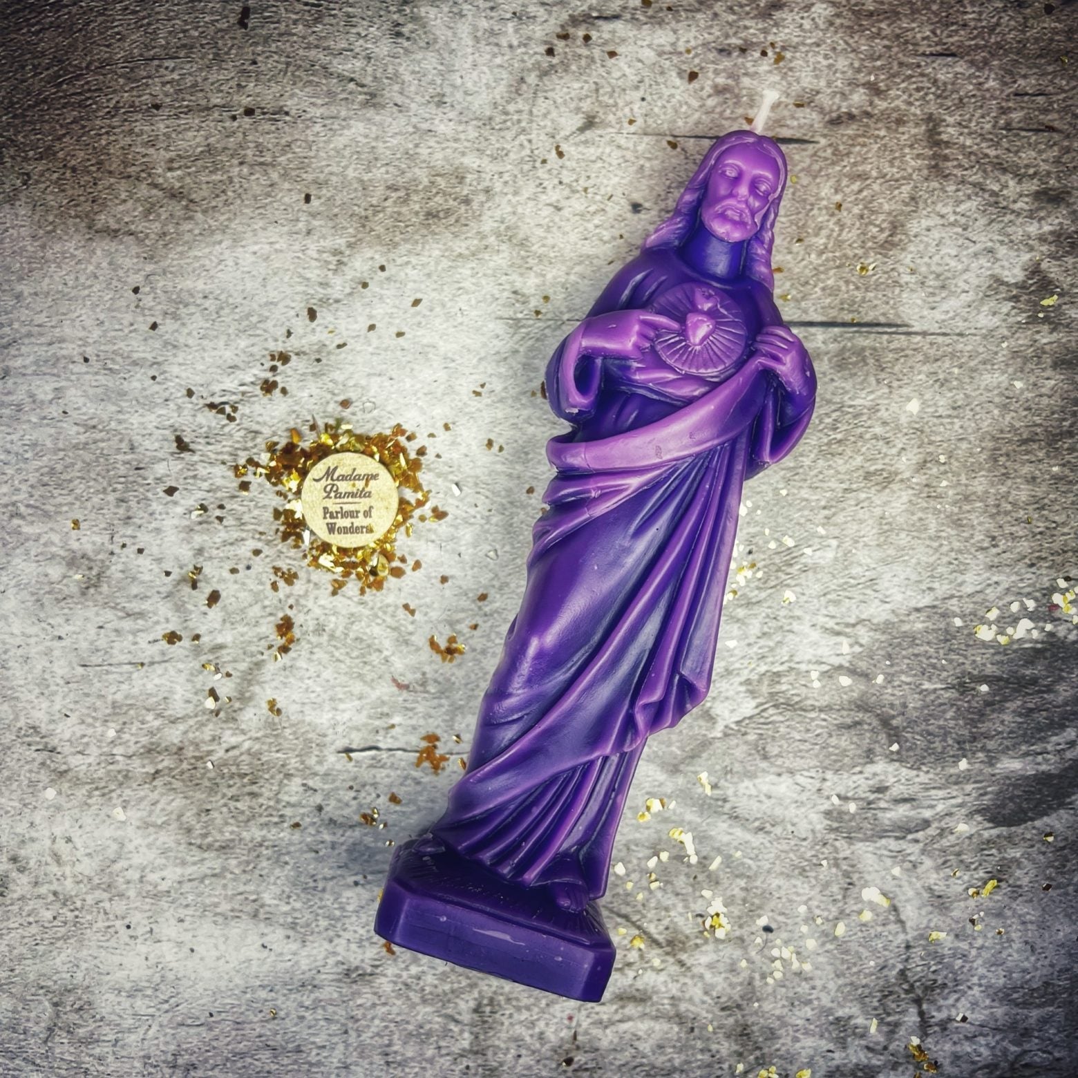 Beeswax Sacred Heart of Jesus Spell Candle - Divine Love & Miracles | Beeswax Candle | Wiccan Center