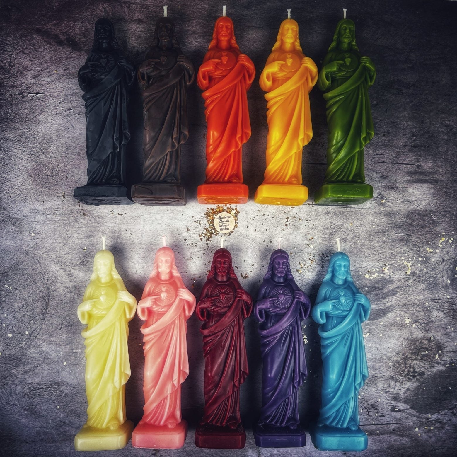 Beeswax Sacred Heart of Jesus Spell Candle - Divine Love & Miracles | Beeswax Candle | Wiccan Center