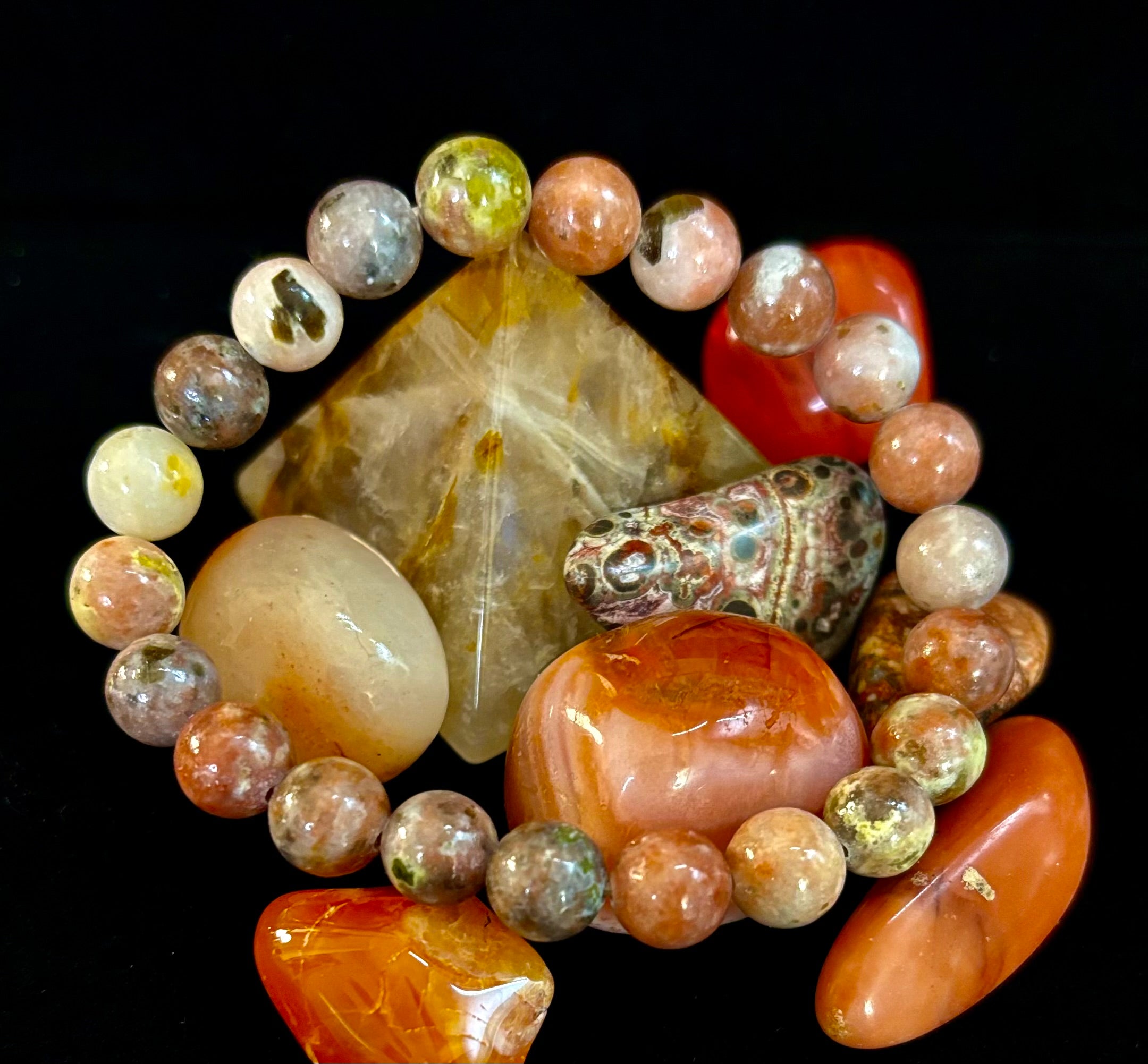 Pink Lepidolite Stress-Relief Bracelet – Heart & Crown Chakra Support | | Wiccan Center