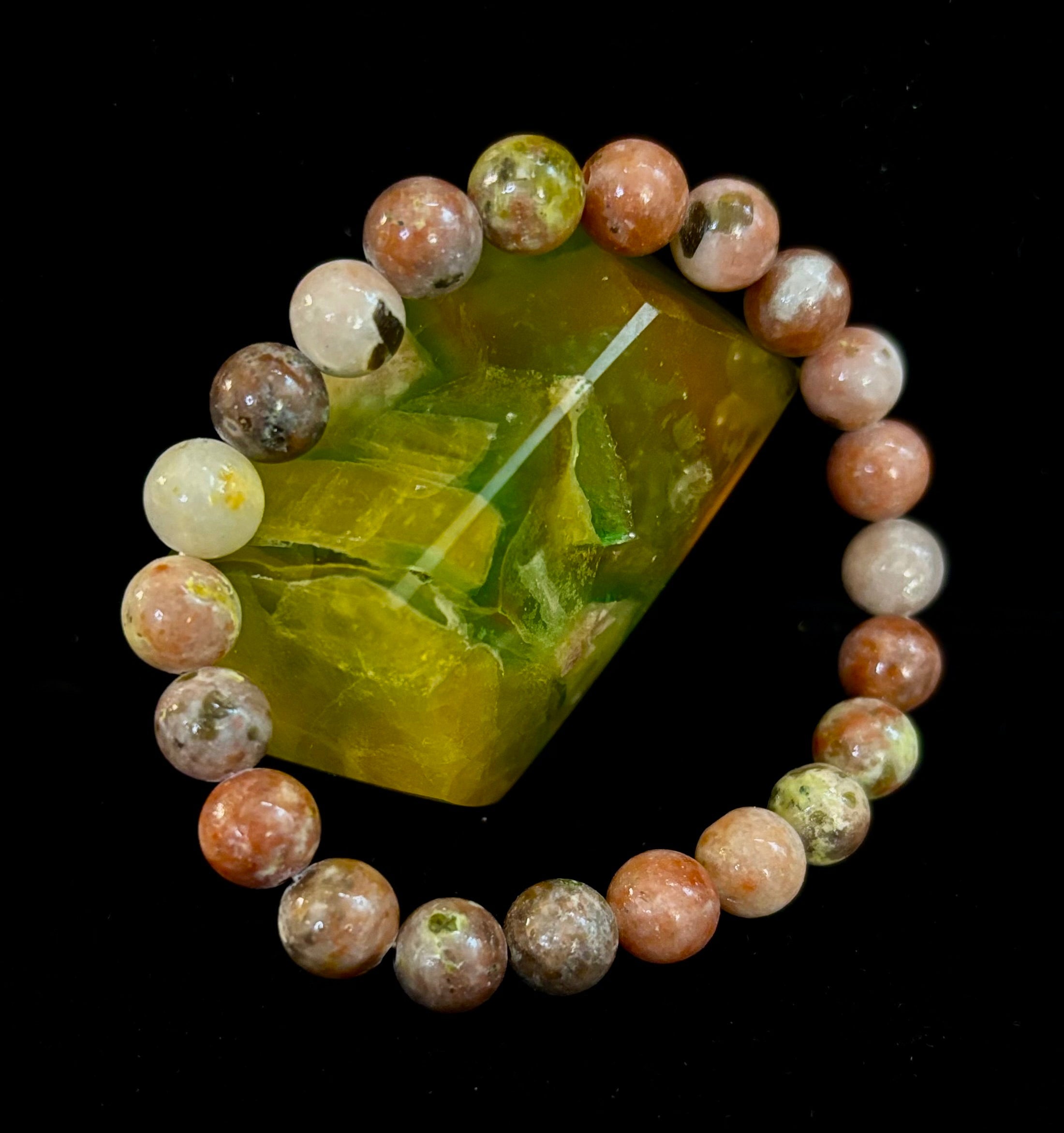 Pink Lepidolite Stress-Relief Bracelet – Heart & Crown Chakra Support | | Wiccan Center