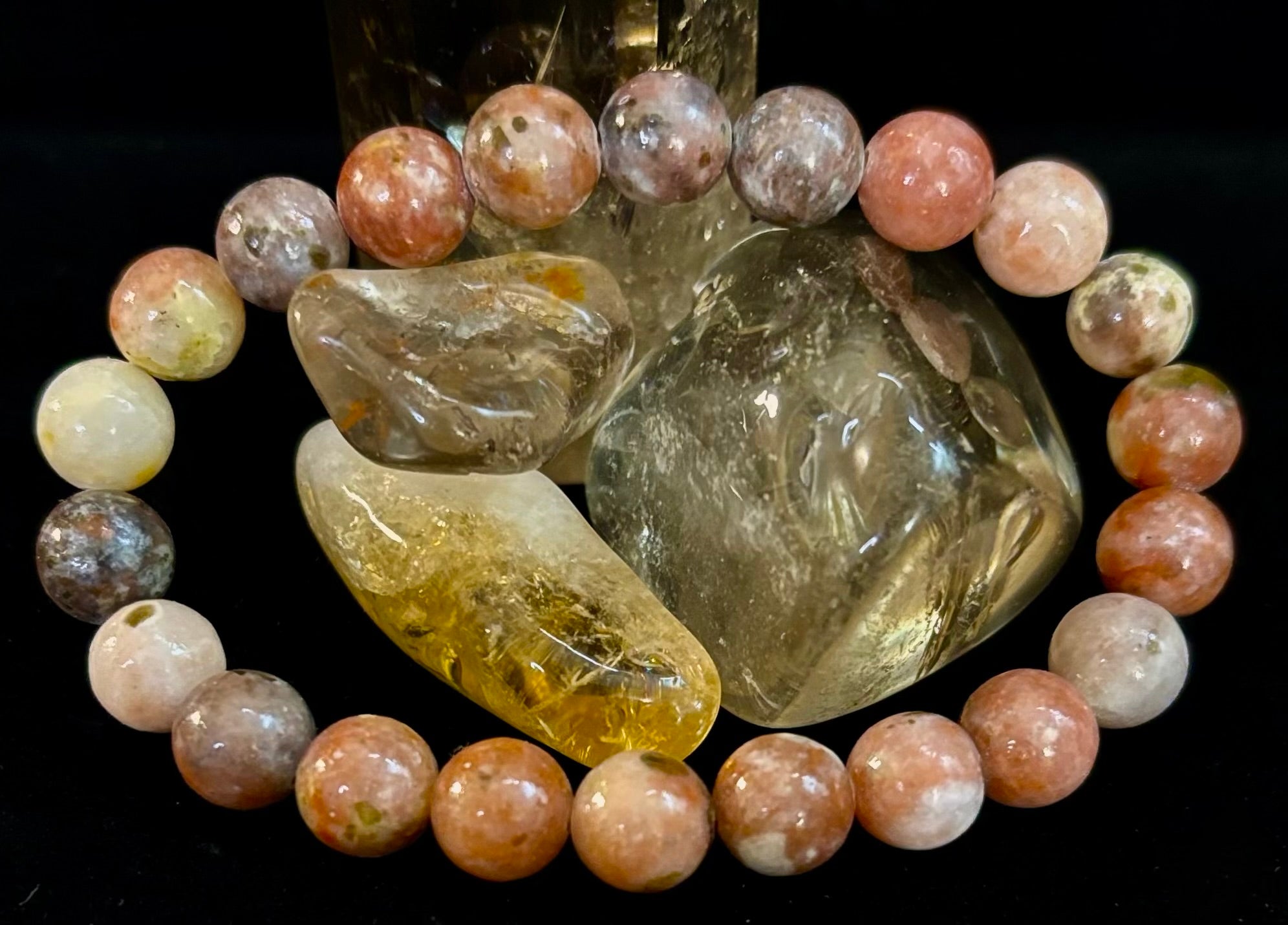 Pink Lepidolite Stress-Relief Bracelet – Heart & Crown Chakra Support | | Wiccan Center