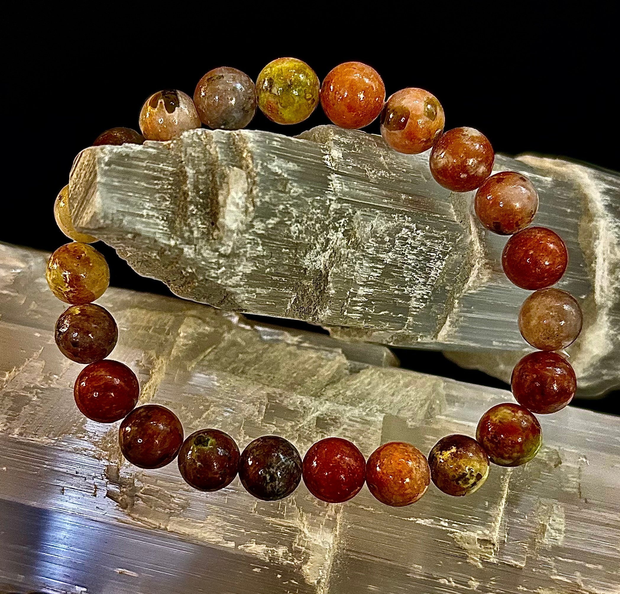 Pink Lepidolite Stress-Relief Bracelet – Heart & Crown Chakra Support | | Wiccan Center