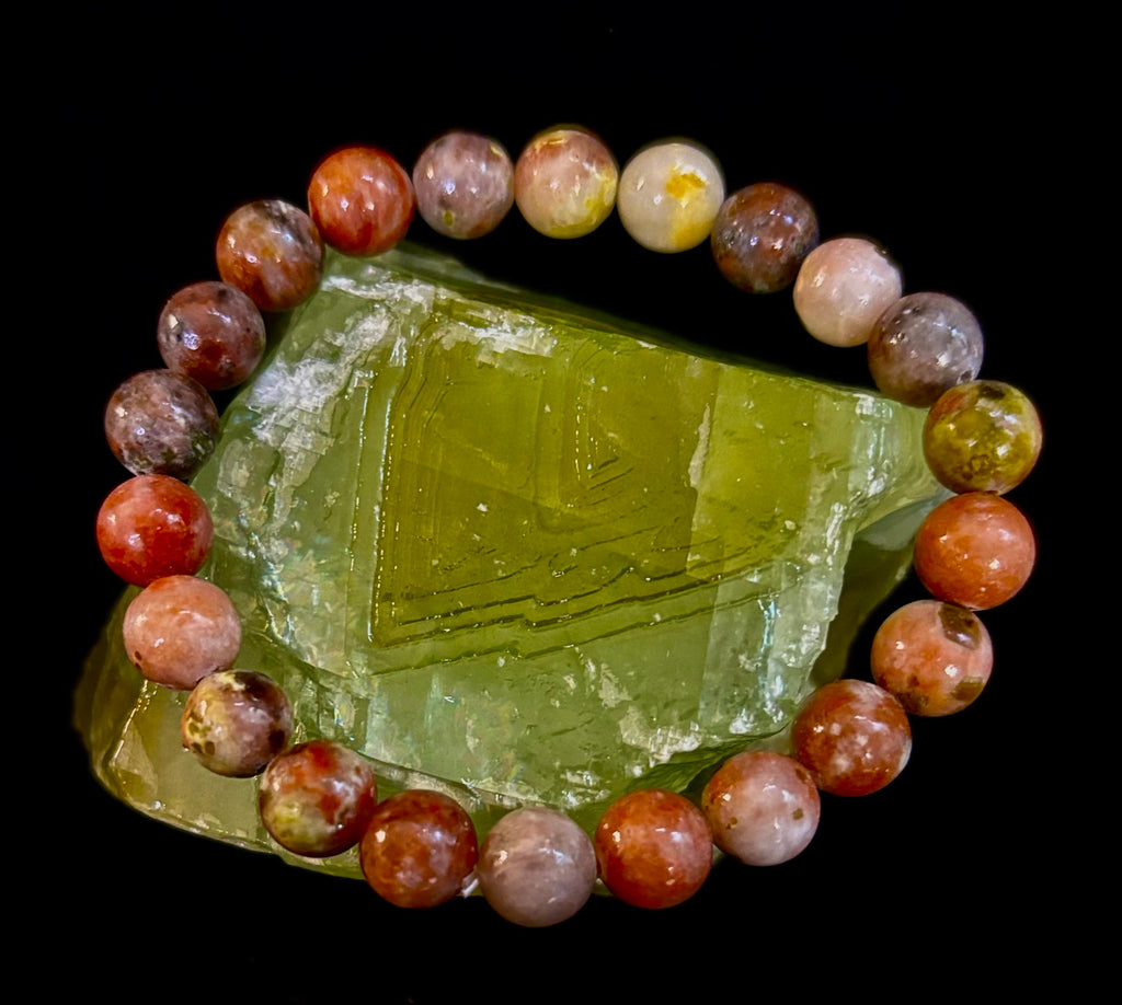 Pink Lepidolite Stress-Relief Bracelet – Heart & Crown Chakra Support | | Wiccan Center