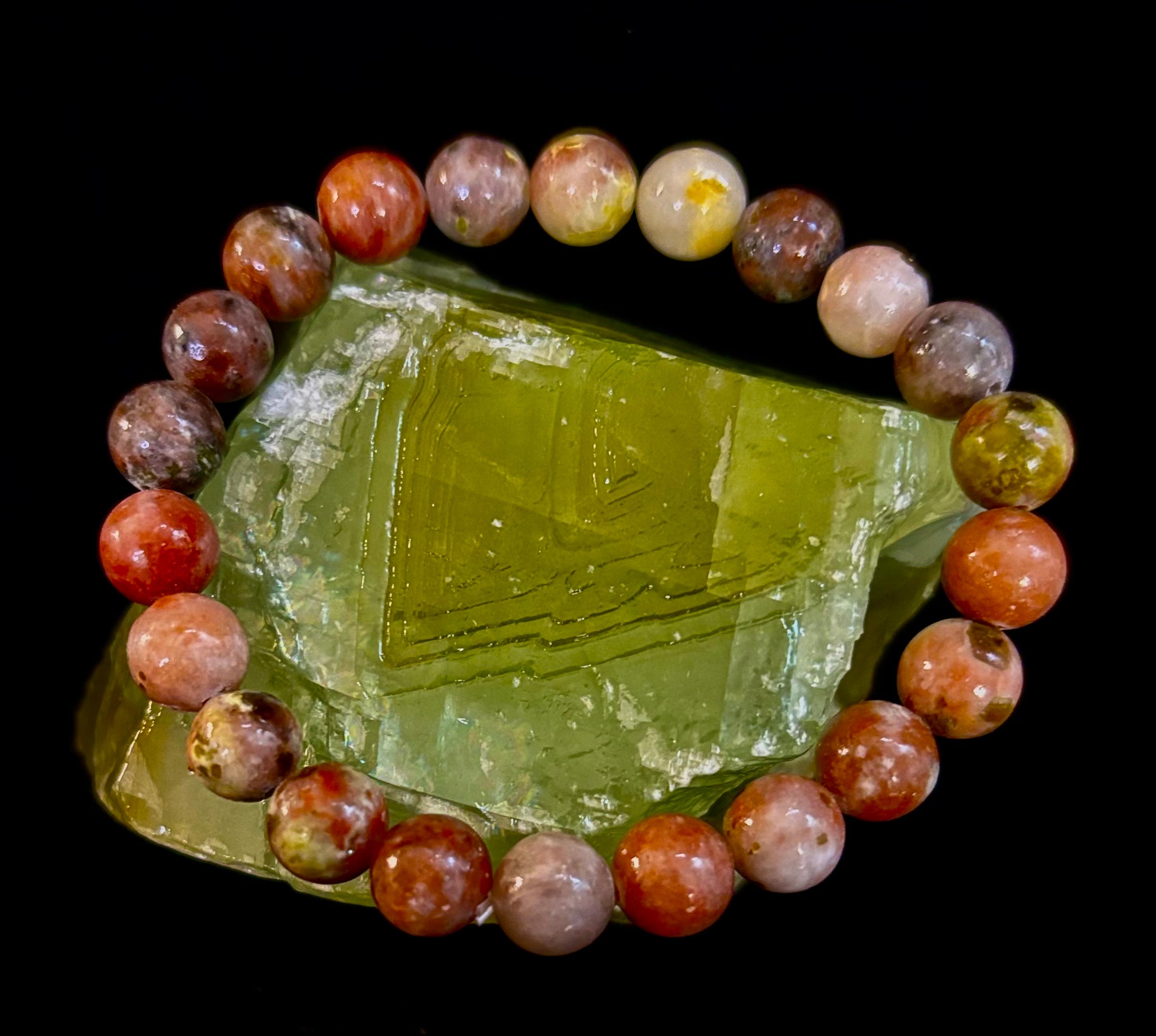 Pink Lepidolite Stress-Relief Bracelet – Heart & Crown Chakra Support | | Wiccan Center