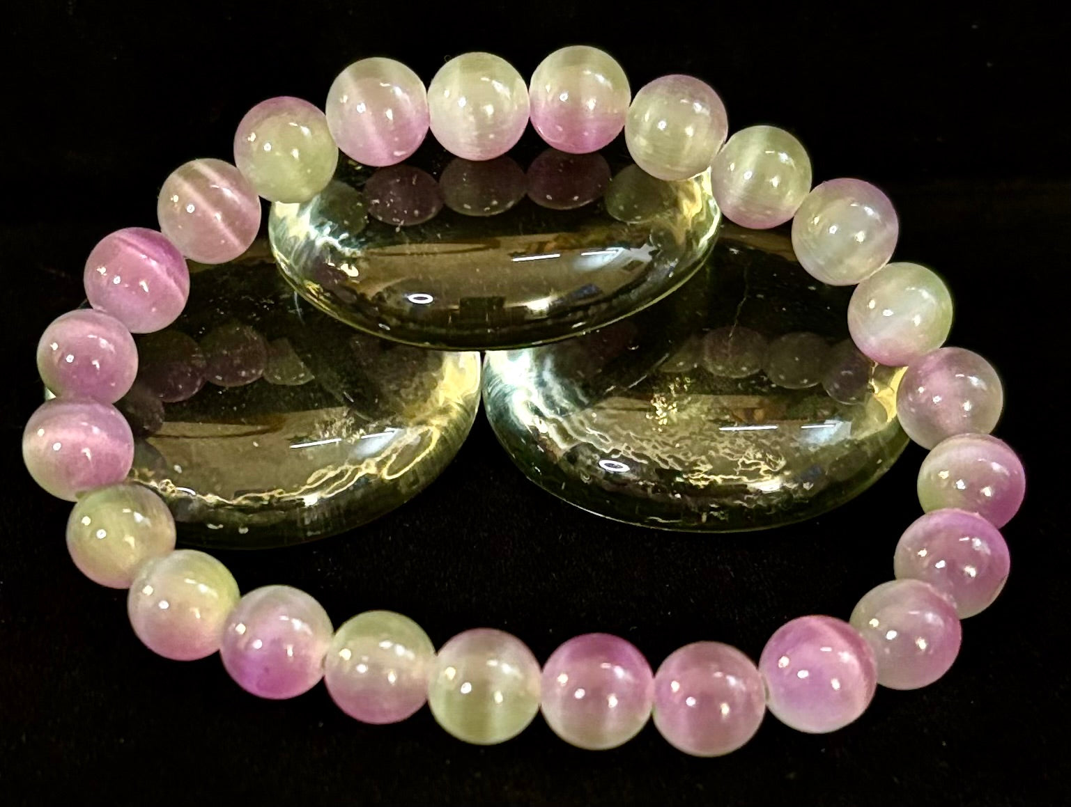 Dreamy Rainbow Fluorite Bracelet | Clarity + Calm | 8mm Beads (Medium Wrist) | | Wiccan Center