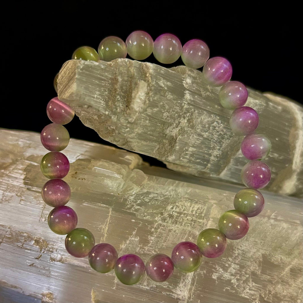 Dreamy Rainbow Fluorite Bracelet | Clarity + Calm | 8mm Beads (Medium Wrist) | | Wiccan Center