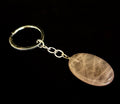 Natural Crystal Worry Stone Keychain – Amethyst, Clear Quartz, Obsidian, Tiger’s Eye, Green Aventurine & Rose Quartz (1.25”) | | Wiccan Center