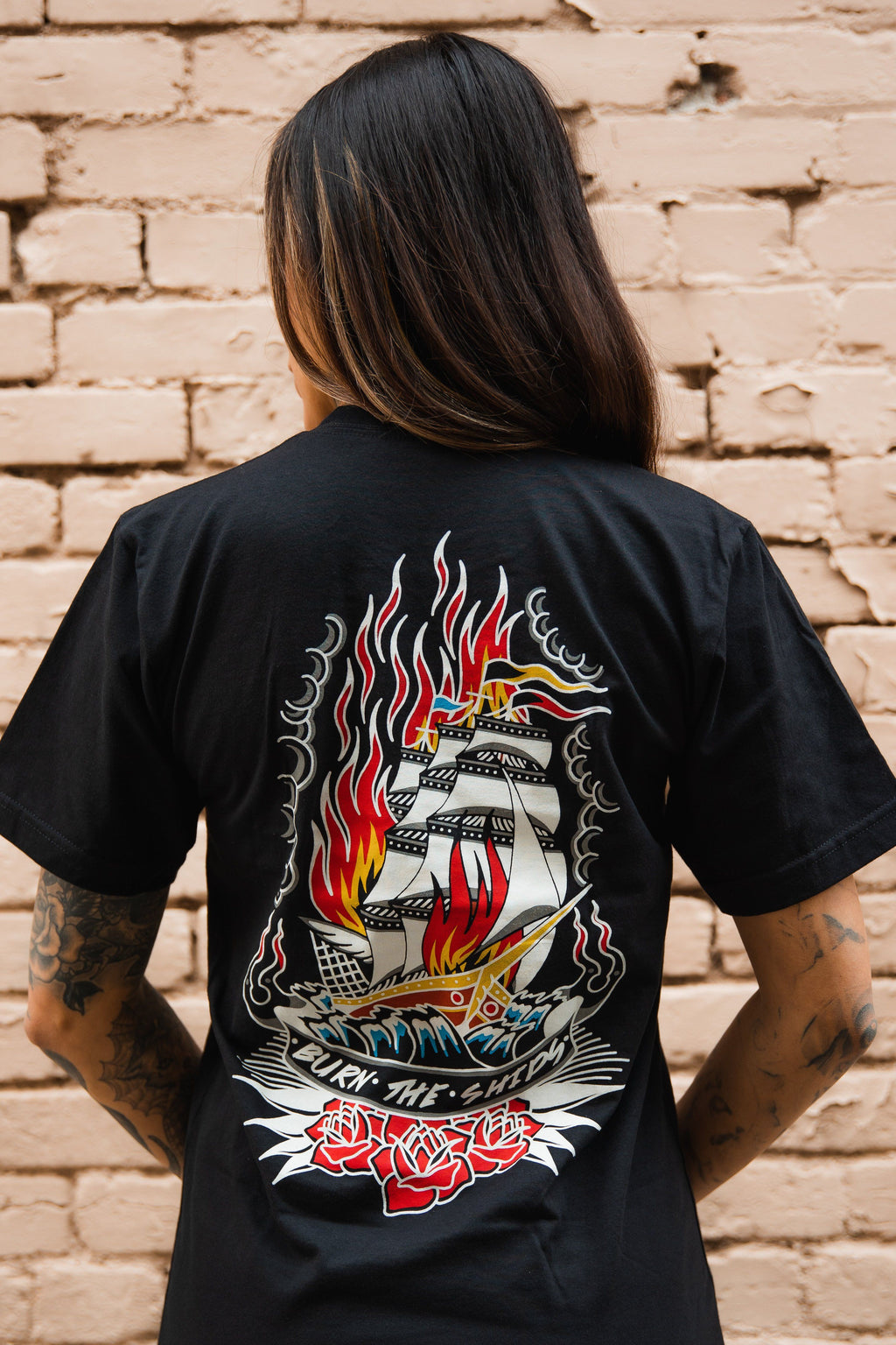 Burn The Ships Trad. T-Shirt | | Wiccan Center