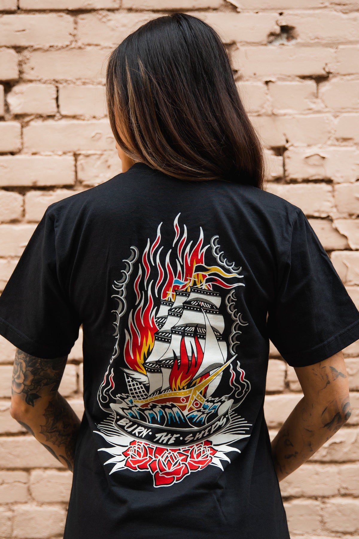 Burn The Ships Trad. T-Shirt | | Wiccan Center