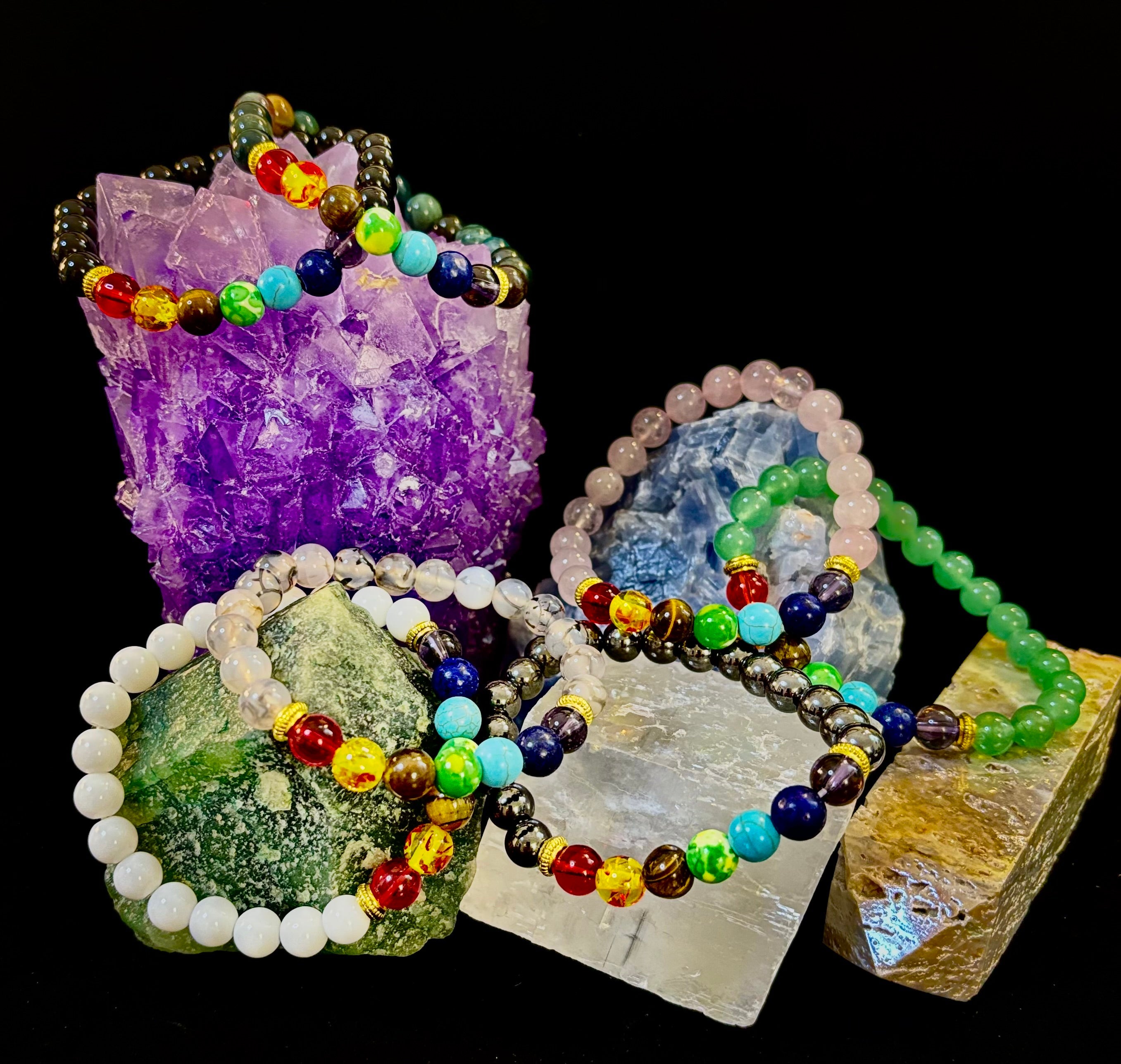 🌈 7 Chakra Bracelets for 7 Days – Complete Weekly Energy Set (Gift Box) | | Wiccan Center