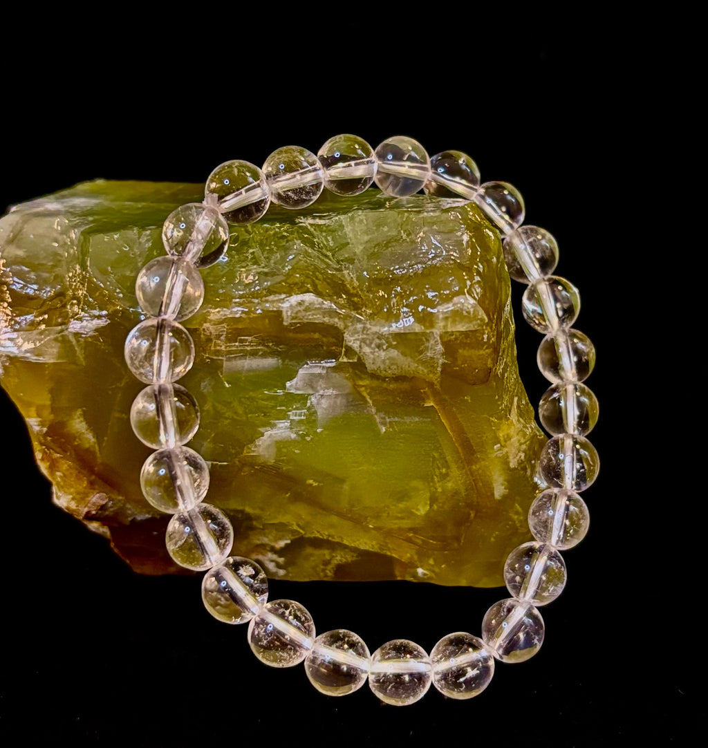 Clear Quartz Clarity Bracelet – 8mm Natural Crystal (Medium Wrists) | | Wiccan Center