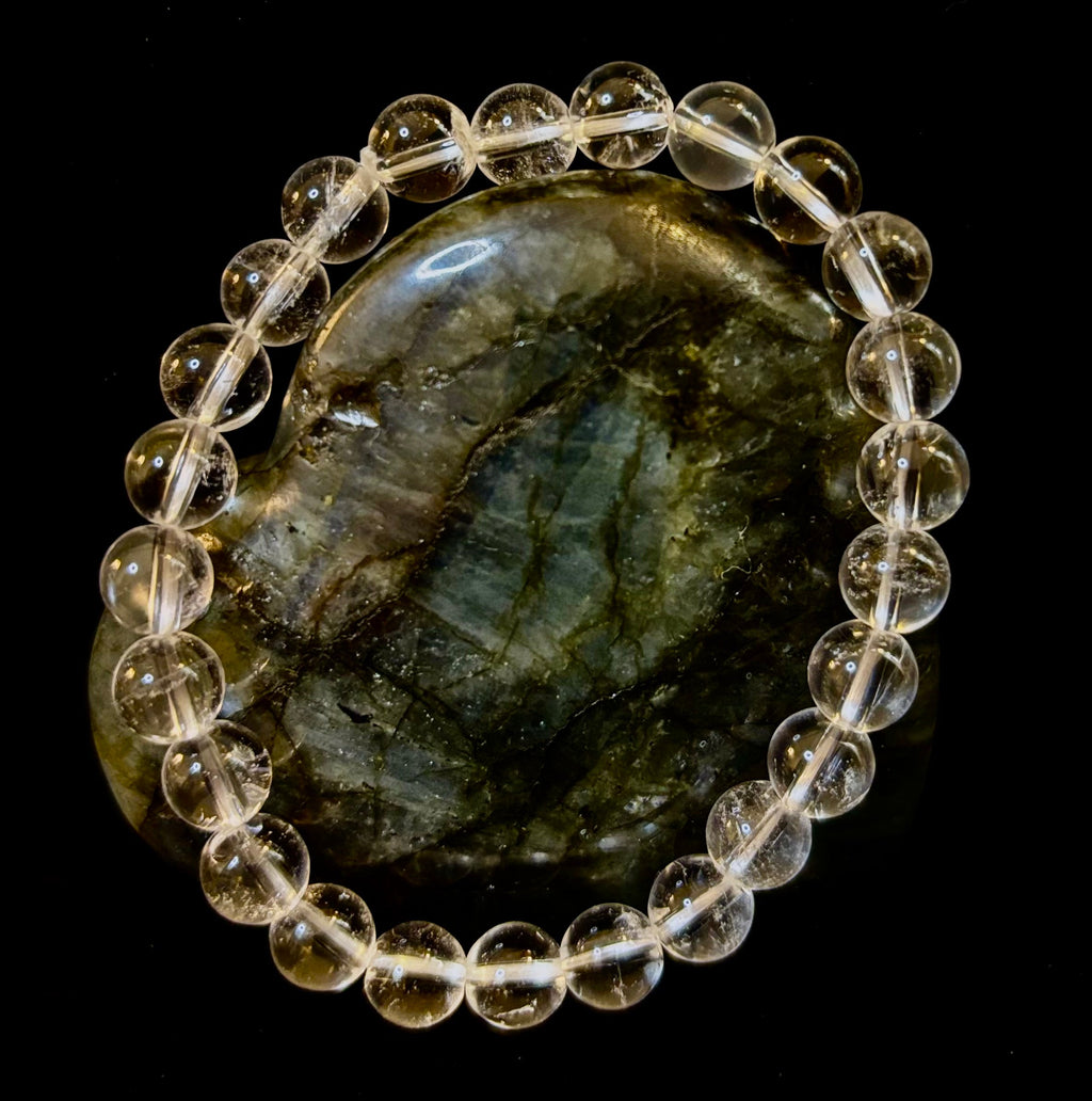 Clear Quartz Clarity Bracelet – 8mm Natural Crystal (Medium Wrists) | | Wiccan Center