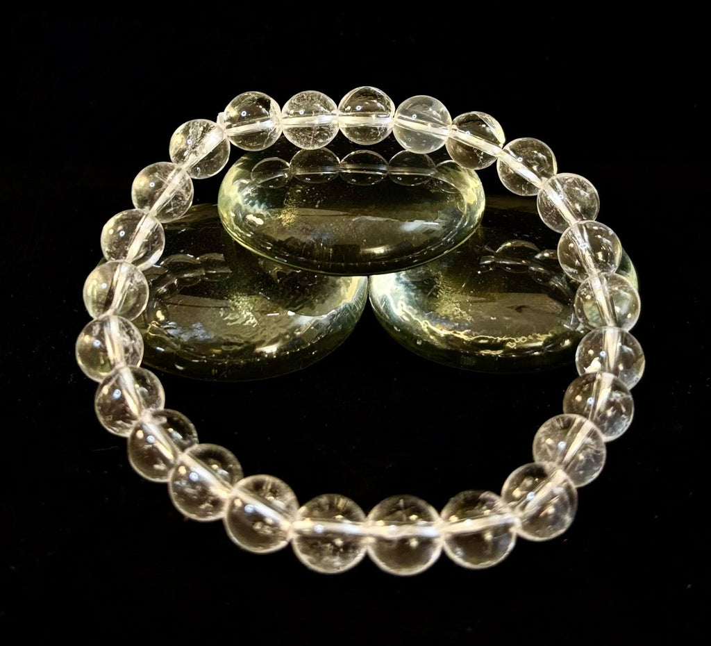 Clear Quartz Clarity Bracelet – 8mm Natural Crystal (Medium Wrists) | | Wiccan Center